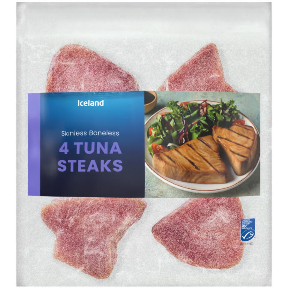 Iceland 4 Tuna Steaks 400g