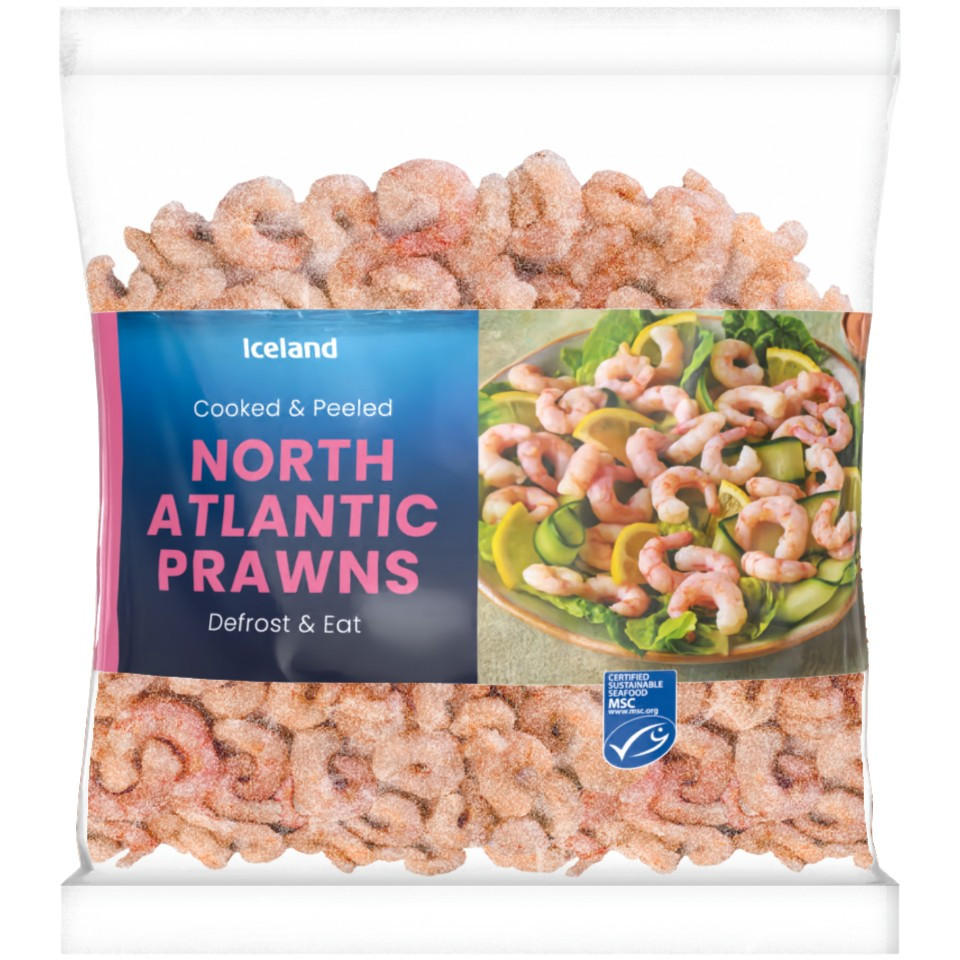 Iceland North Atlantic Prawns 250g