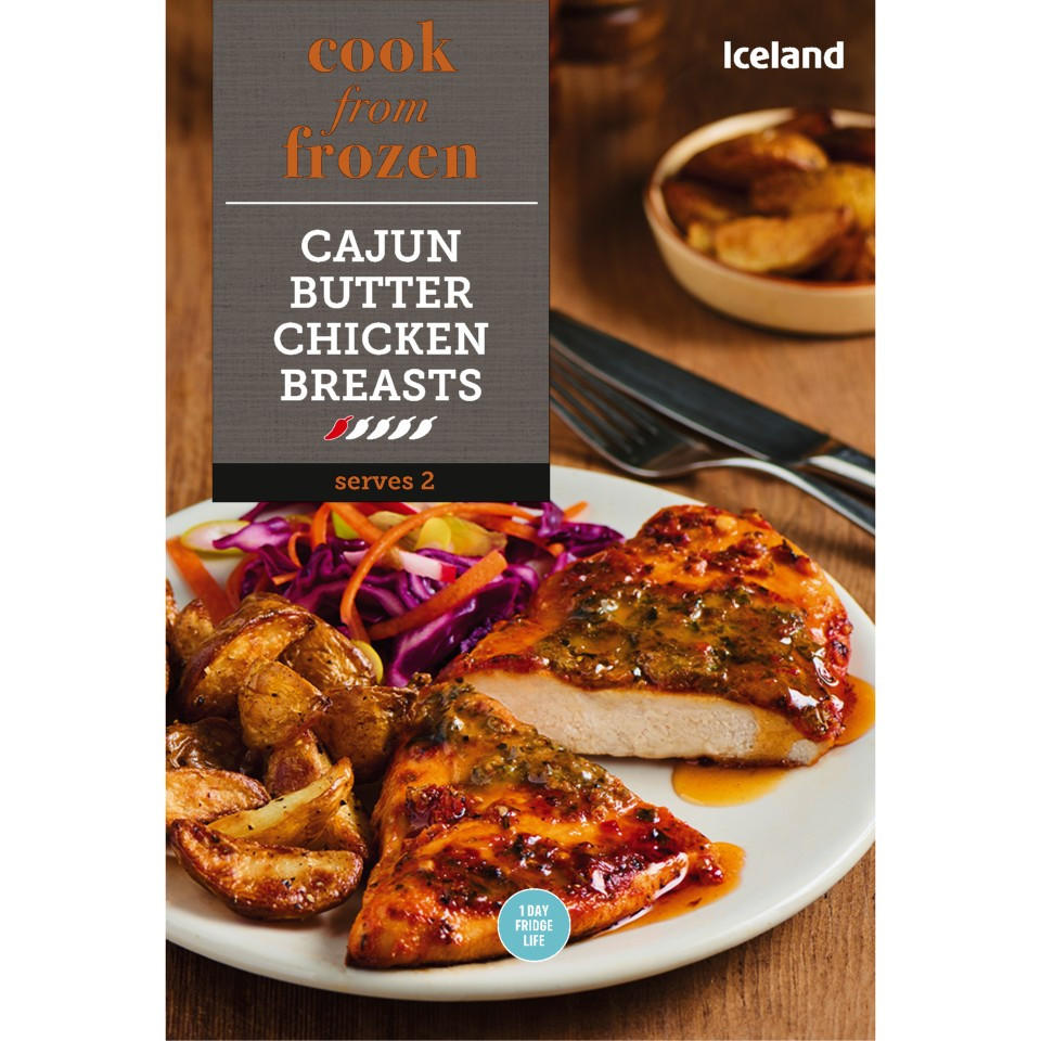 Iceland Cajun Butter Chicken Breasts 370g