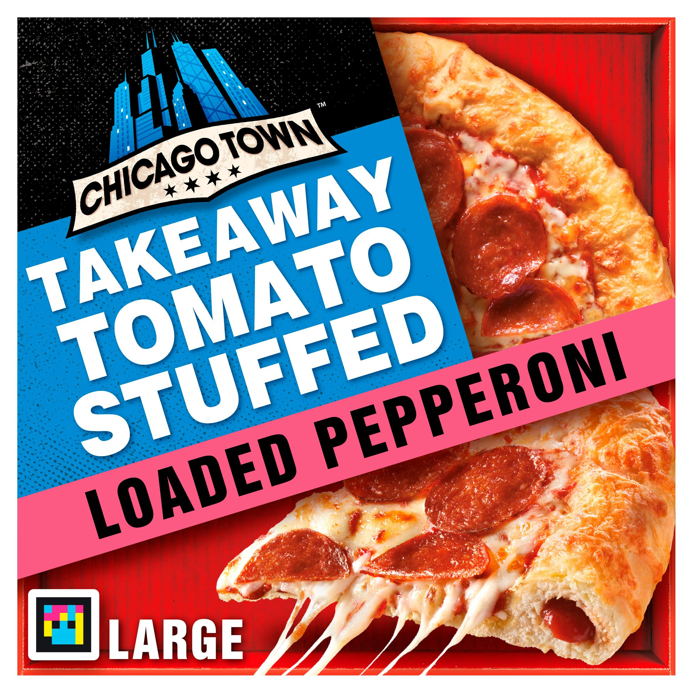 Chicago Town Stuffed Crust Takeaway Loaded Pepperoni Pizza 645g