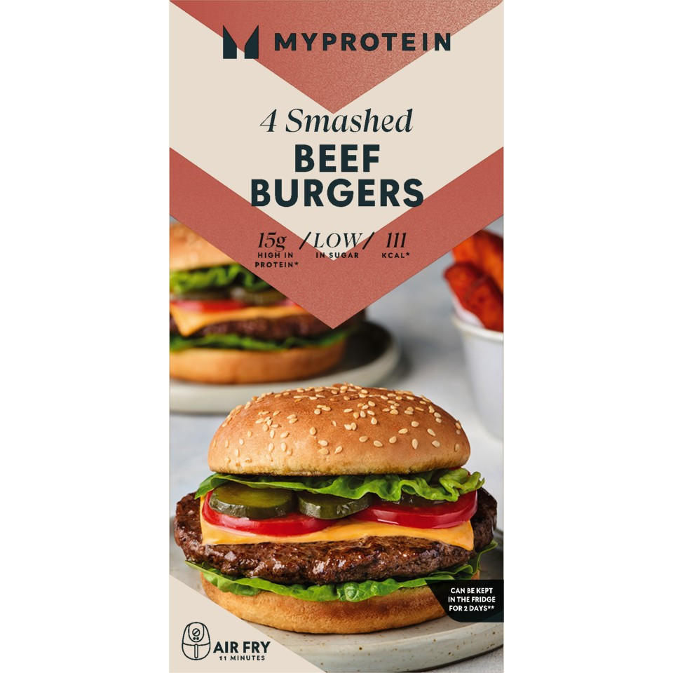 Myprotein 4 Smashed Beef Burgers 340g