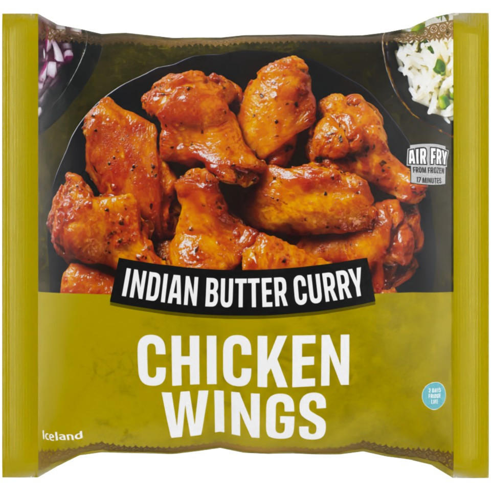 Iceland Indian Butter Curry Chicken Wings 750 g