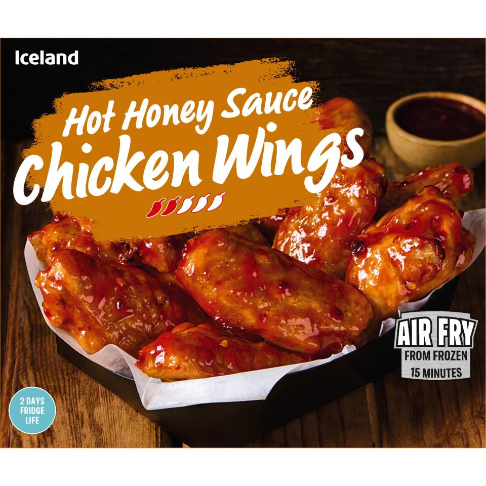 Iceland Hot Honey Sauce Chicken Wings 475g