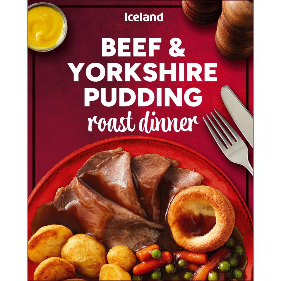 Iceland Beef & Yorkshire Pudding Roast Dinner 450g