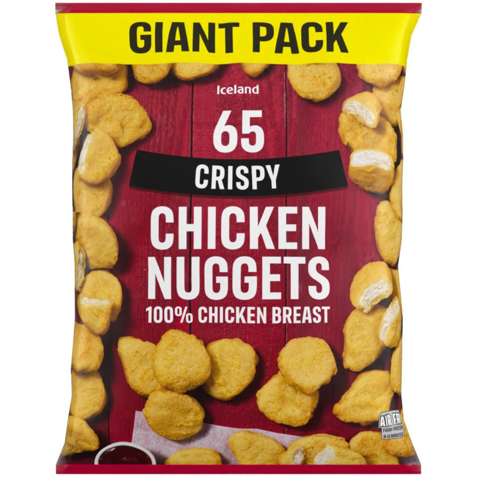 Iceland 65 (approx.) Crispy Chicken Nuggets 1.365kg