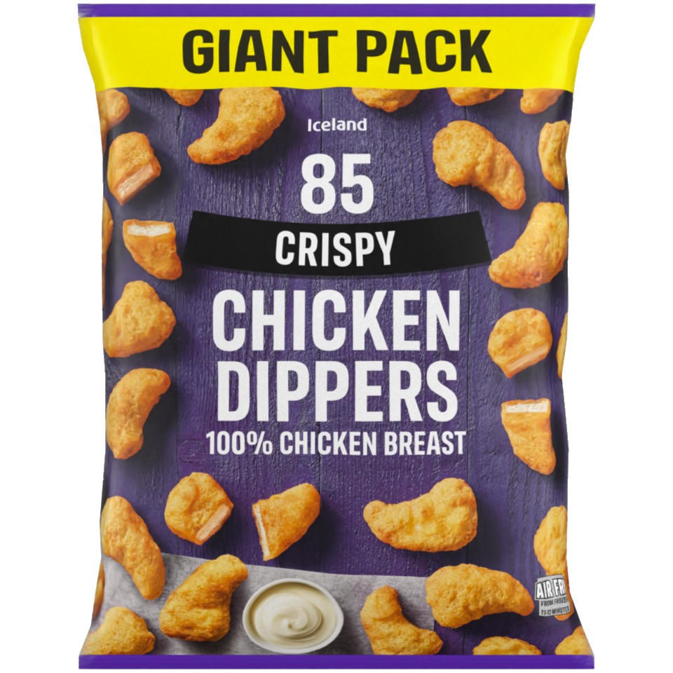 Iceland 85 (Approx.) Crispy Chicken Dippers 1.530kg