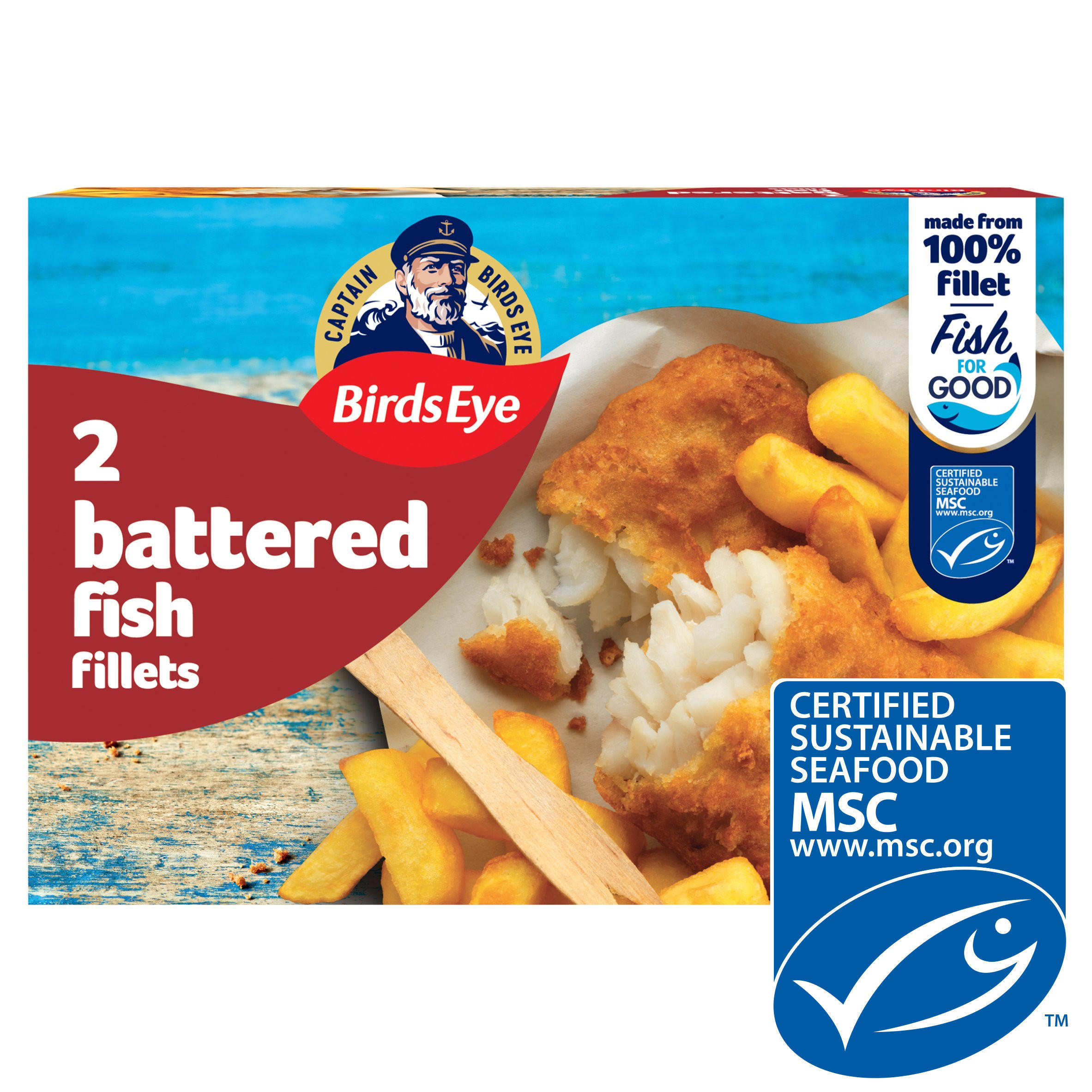 Birds Eye 2 Battered Fish Fillets 200g