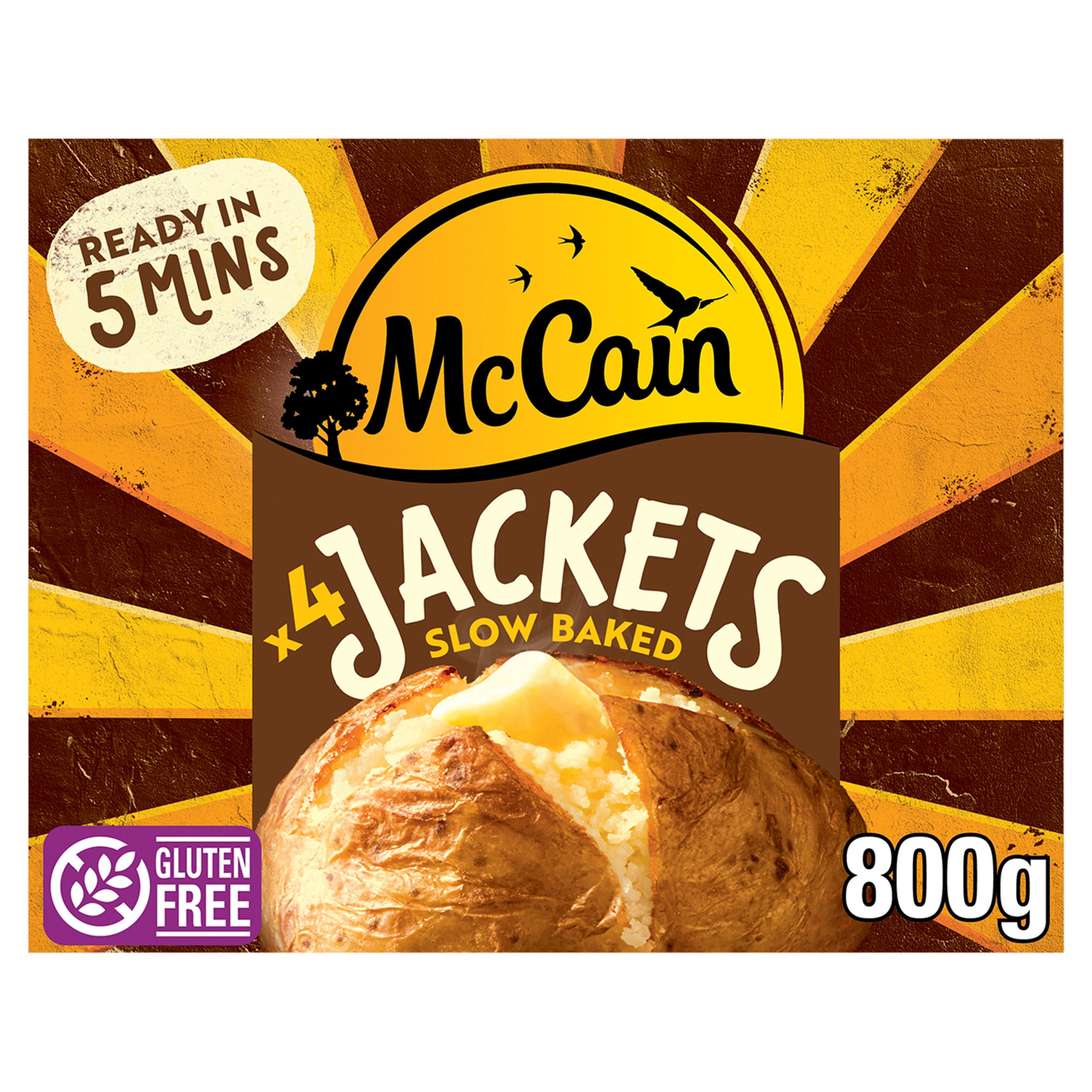 McCain 4 Baked Jacket Potatoes 800g