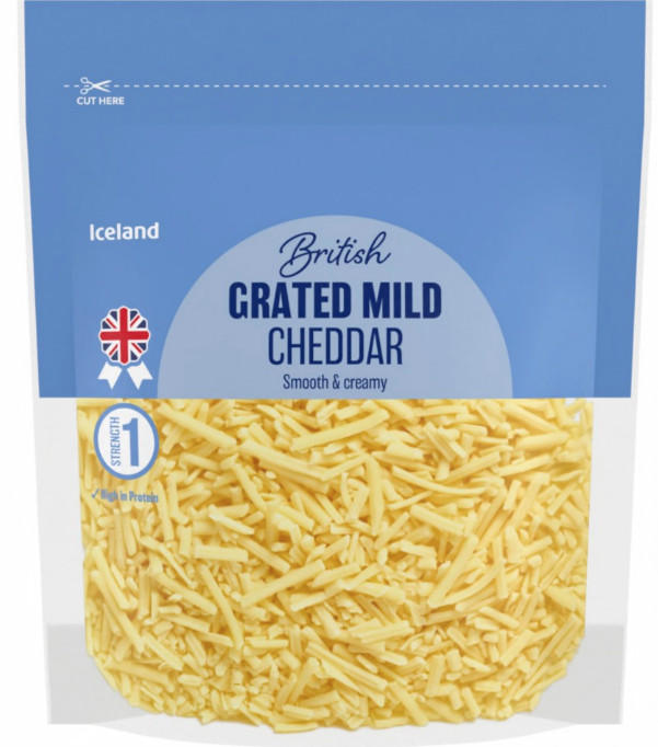 Iceland Grated Mild Cheddar 250g
