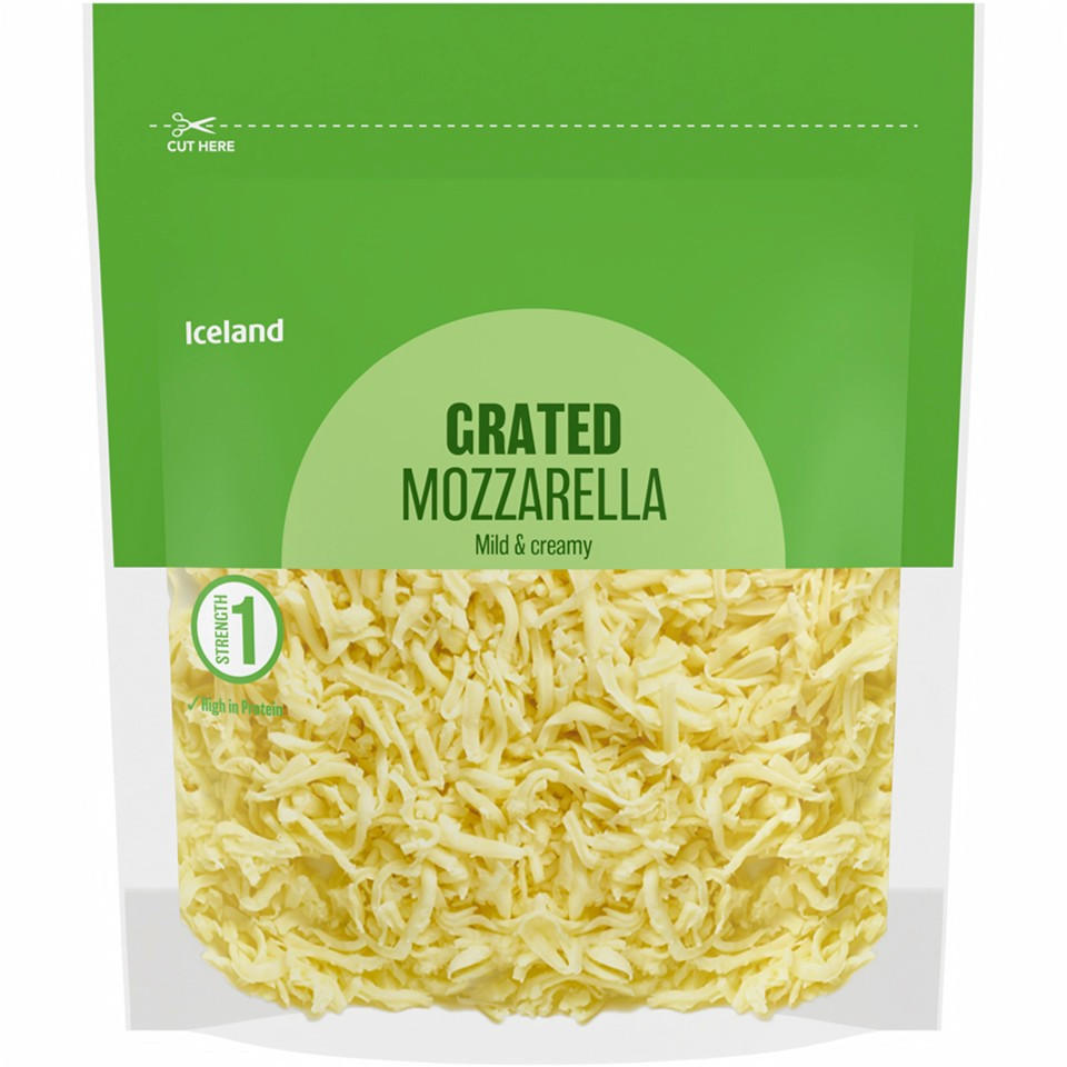 Iceland Grated Mozzarella 250g
