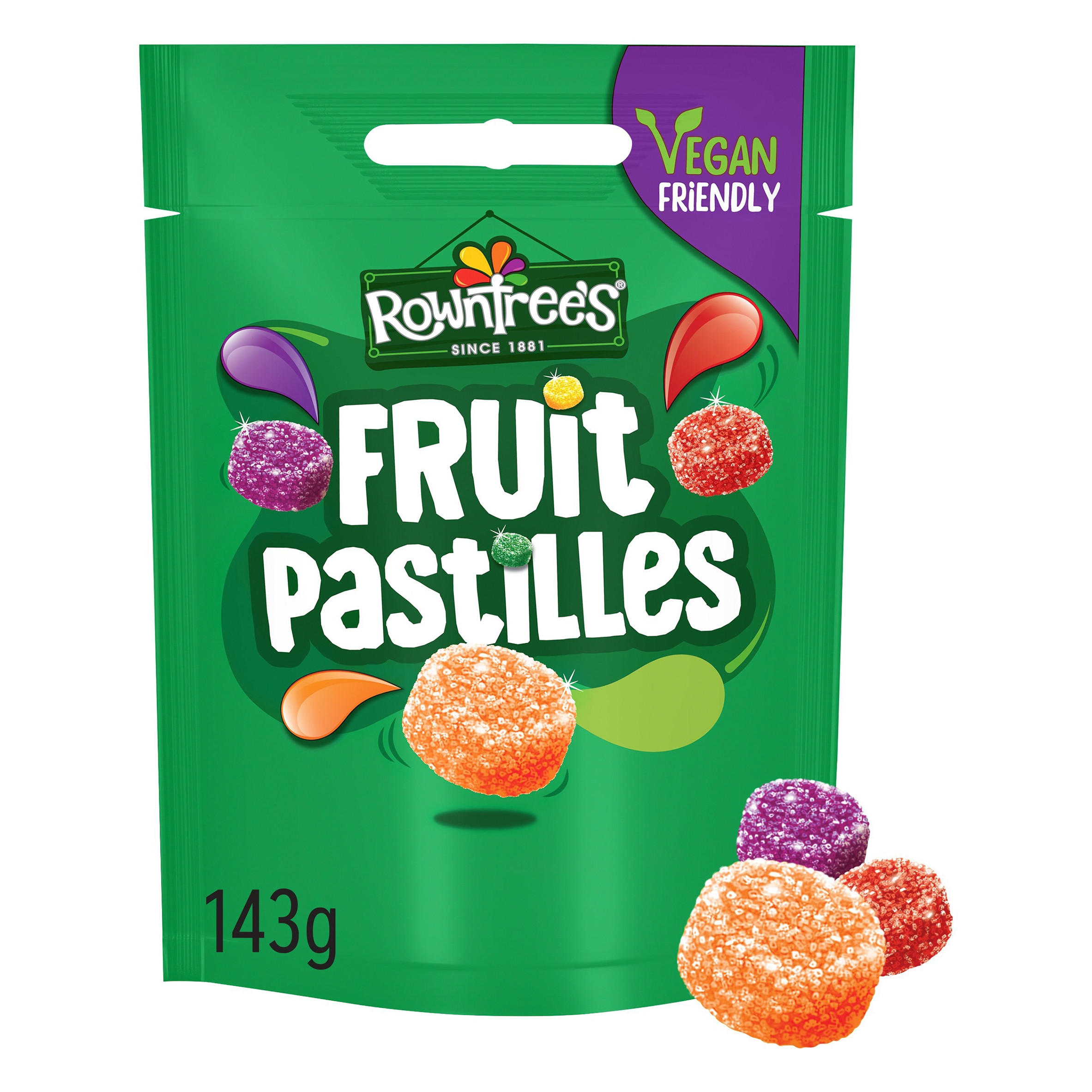 Rowntree's Fruit Pastilles Sweets Sharing Bag 143g