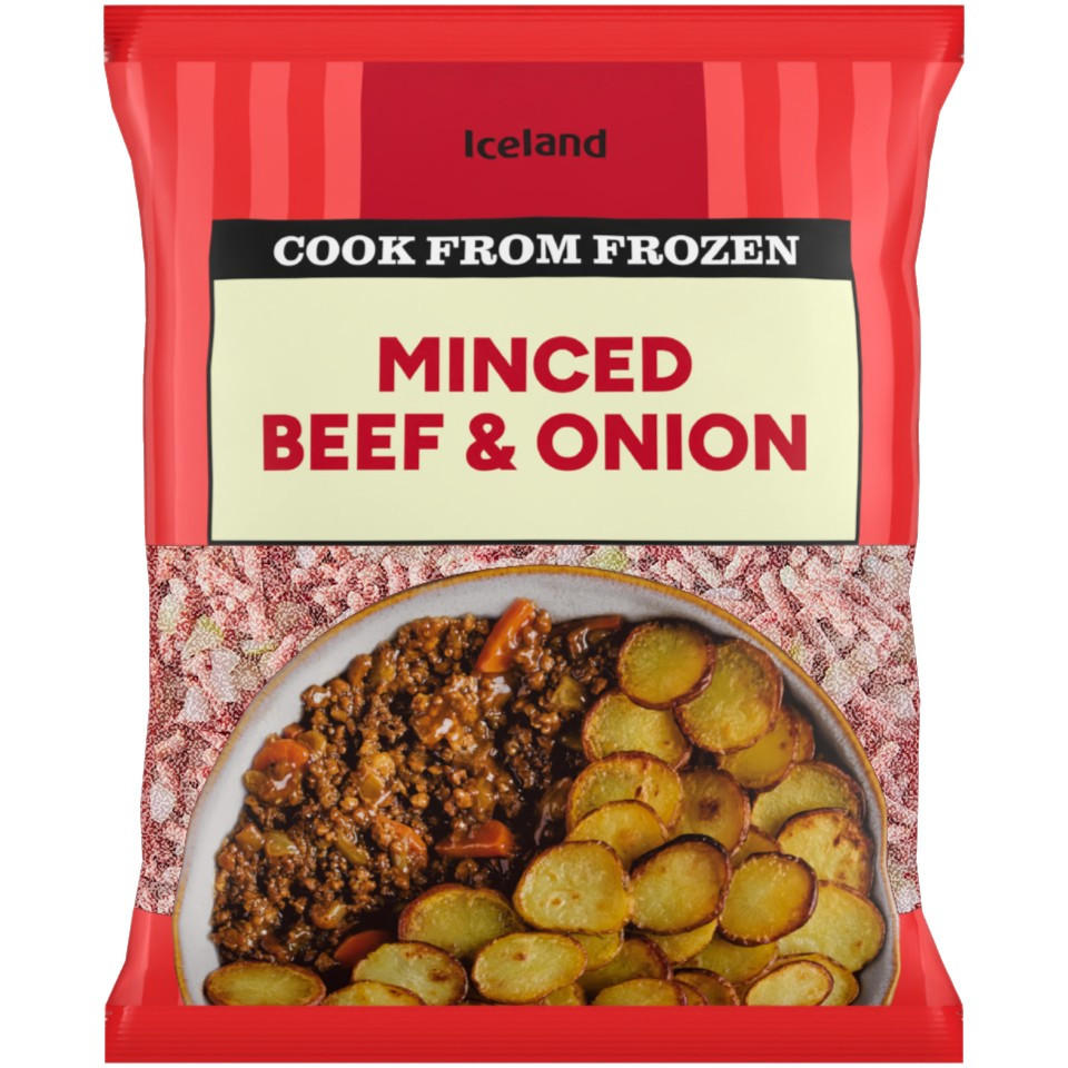 Iceland Minced Beef and Onion 600g