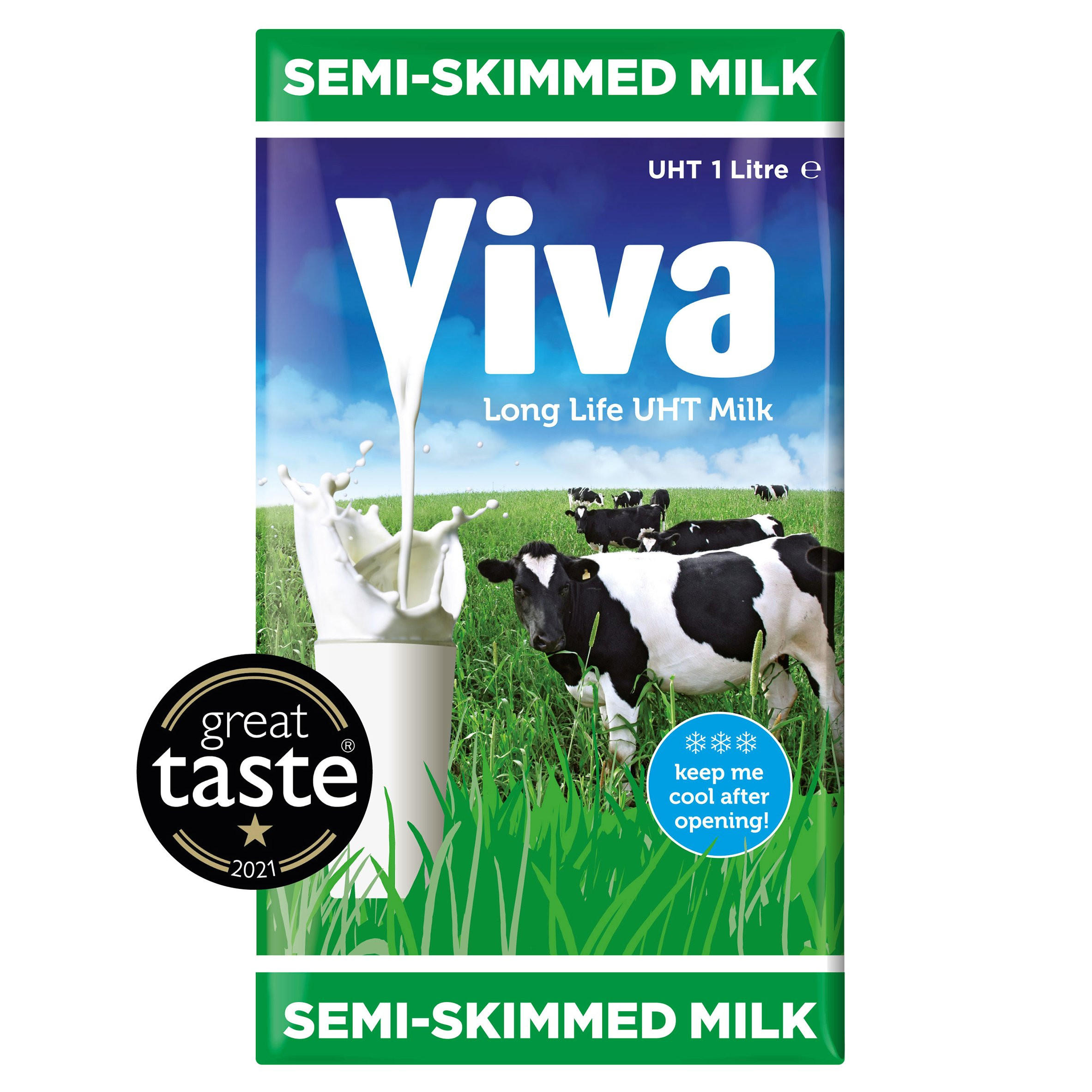 Viva Semi-Skimmed Long-Life Milk 1L