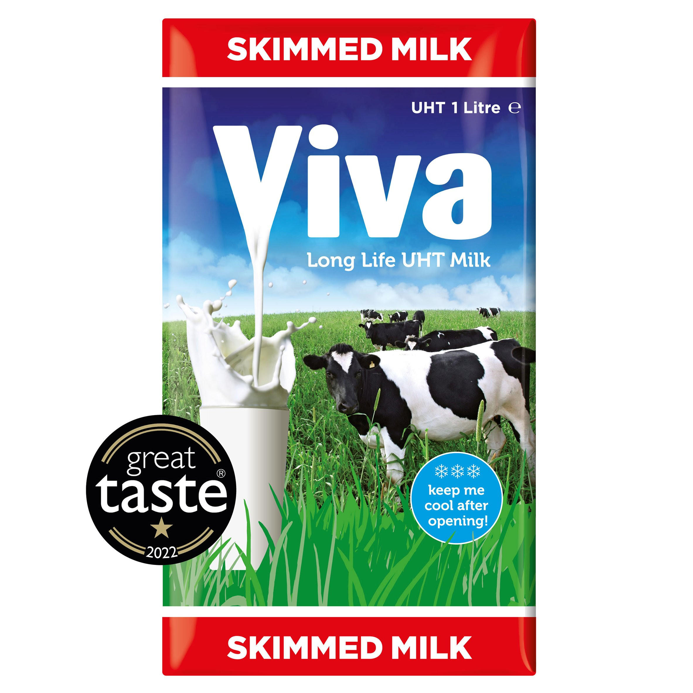 Viva Skimmed Long-Life Milk 1L