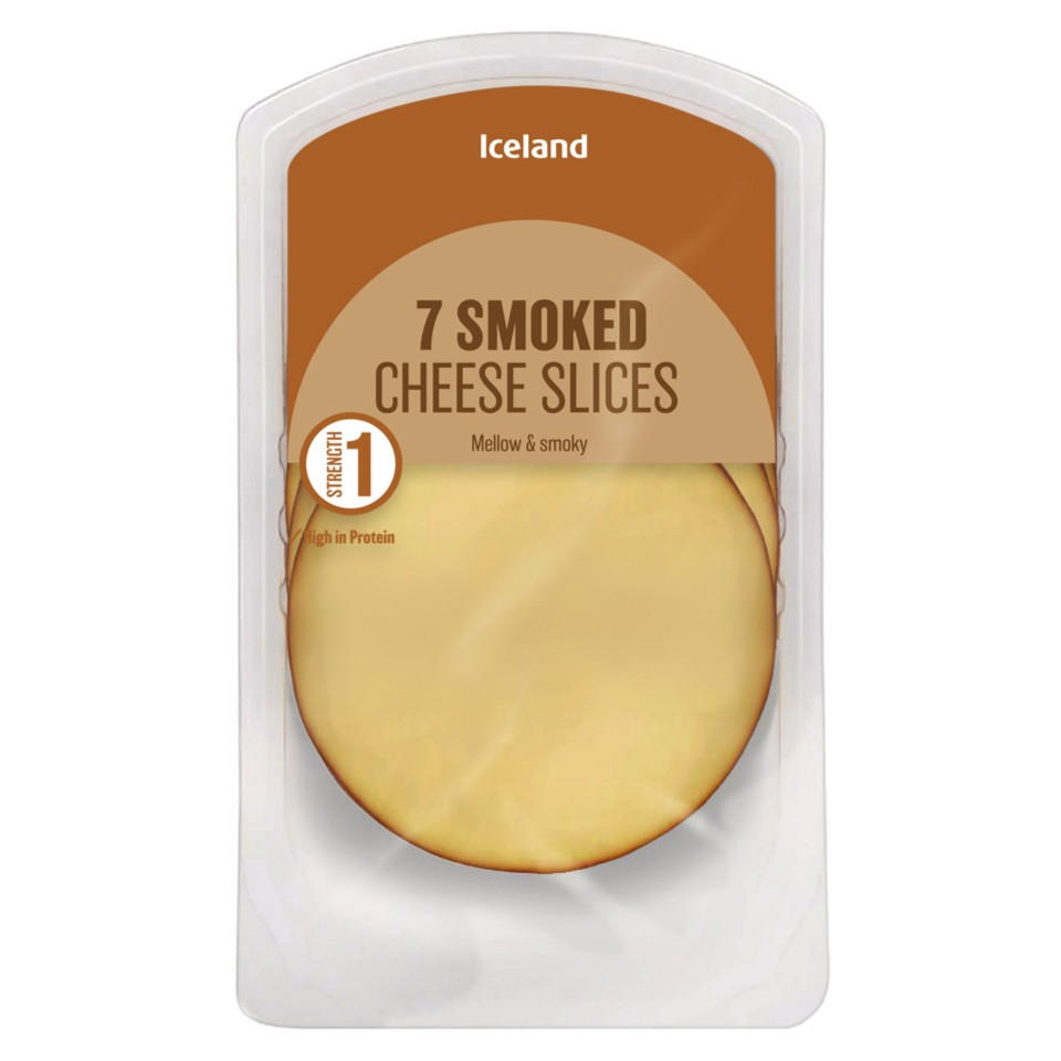 Iceland 7 Smoked Cheese Slices 150g