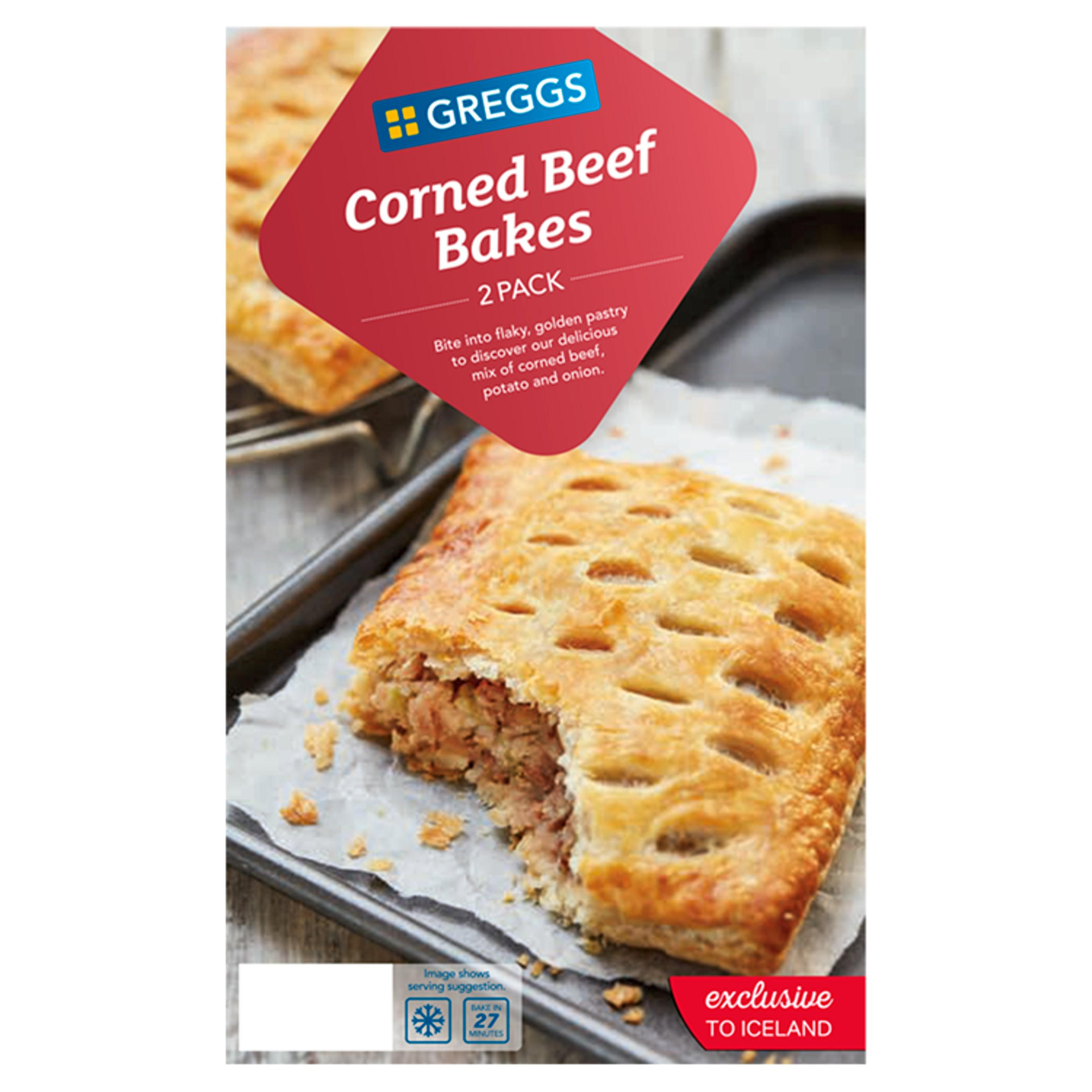 Greggs 2 Corned Beef Bakes 290g