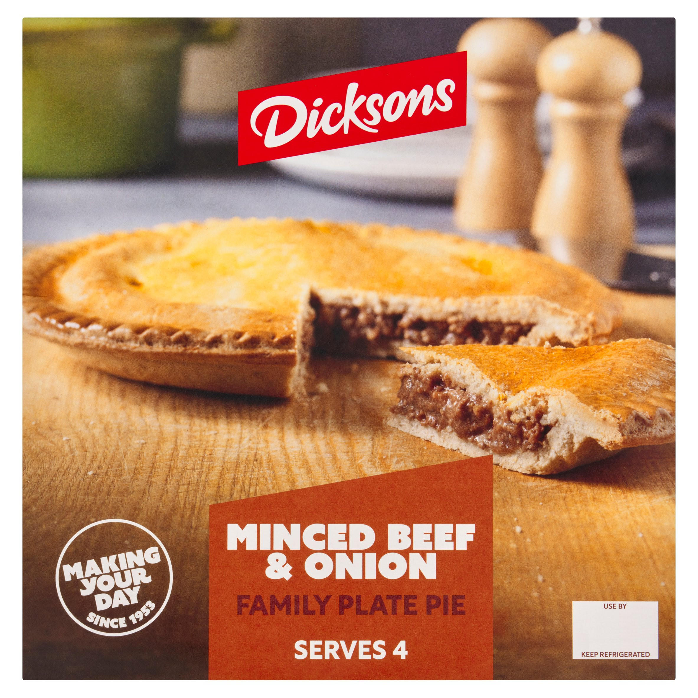 Dicksons Minced Beef and Onion Family Plate Pie 720g