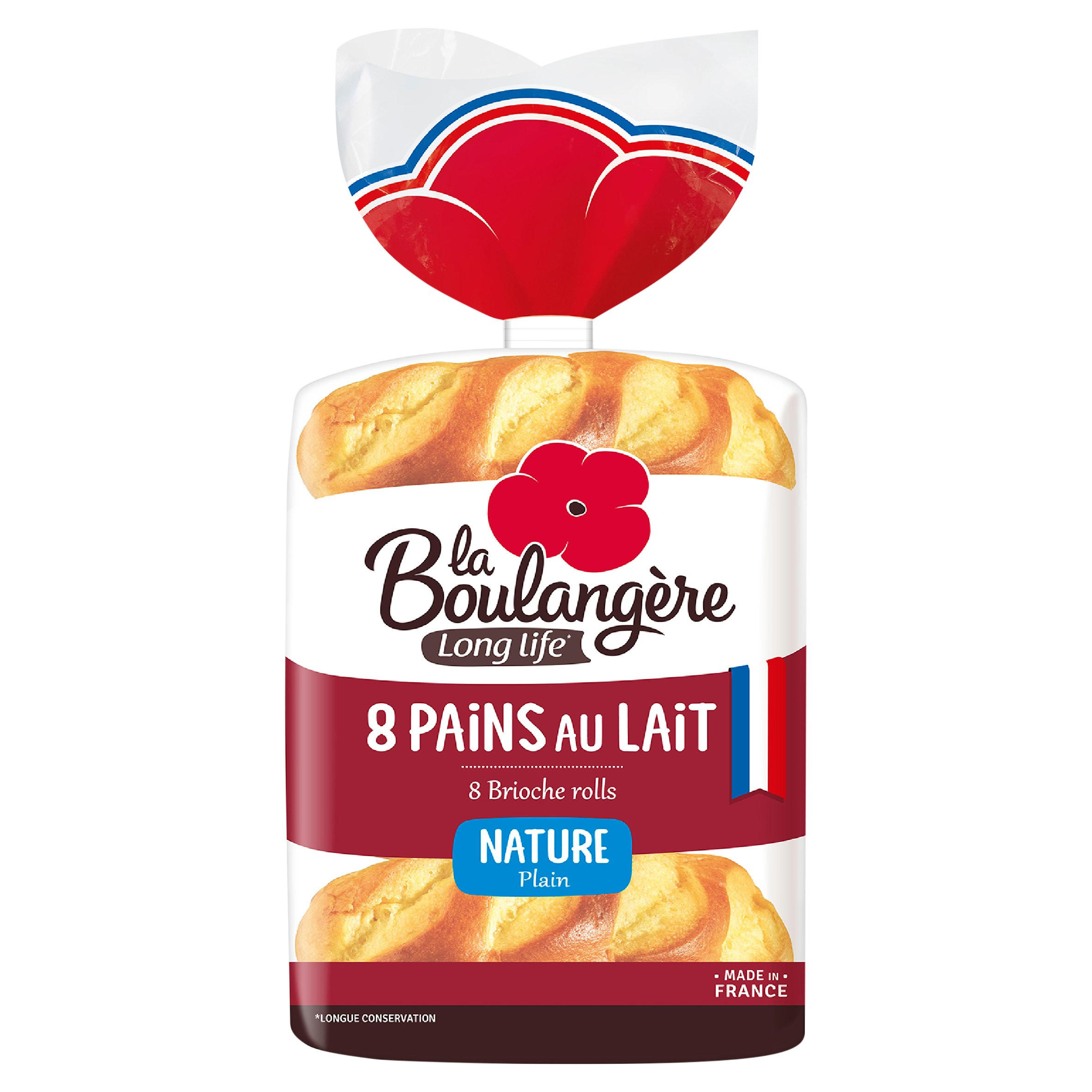 La Boulangère 8 Nature Plain Brioche Rolls 280g