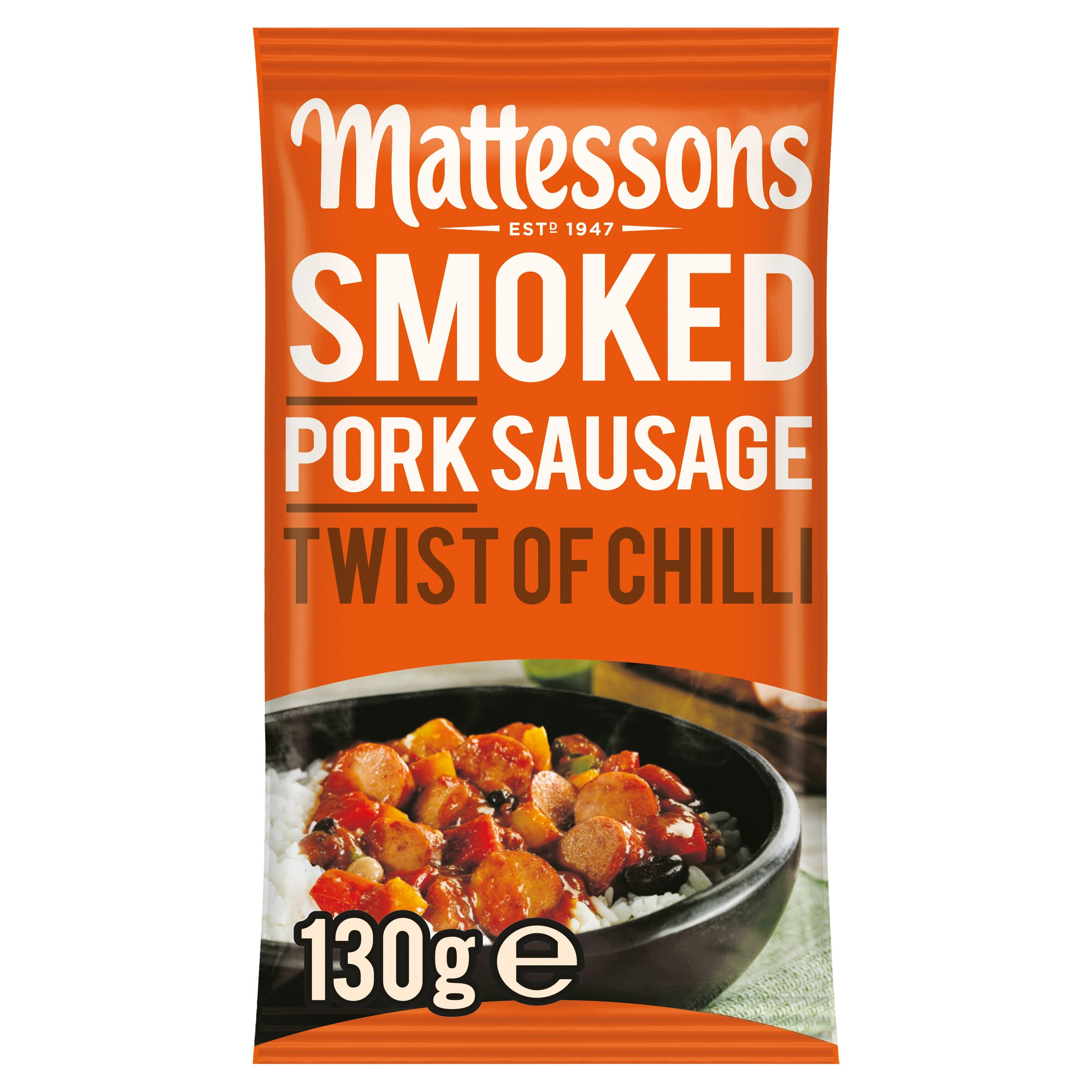 Mattessons Smoked Pork Sausage Twist of Chilli 130g
