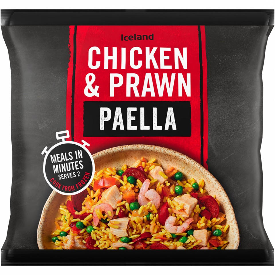 Iceland Chicken and Prawn Paella 750g