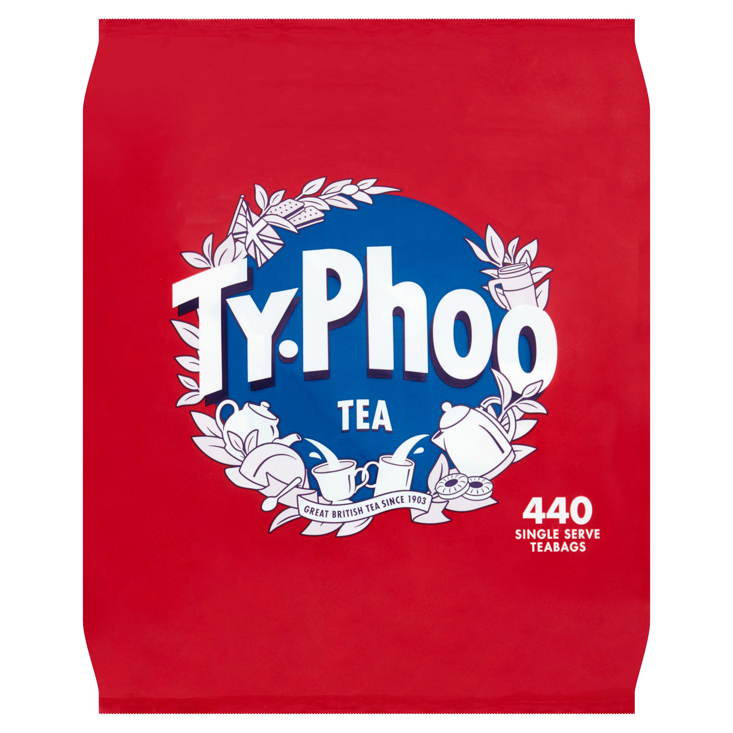 Typhoo 440 Single Serve Teabags 1kg