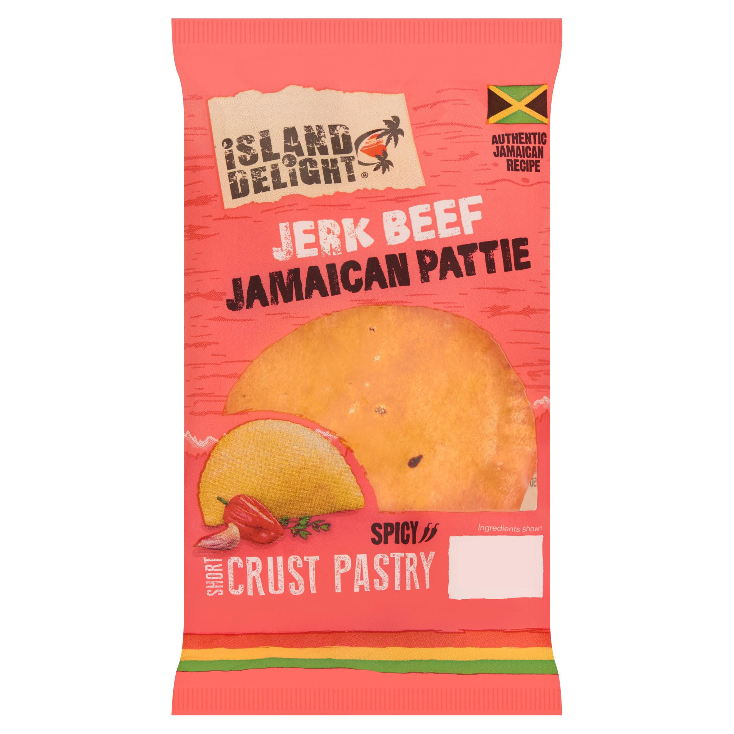 Island Delight Jerk Beef Jamaican Pattie 140g