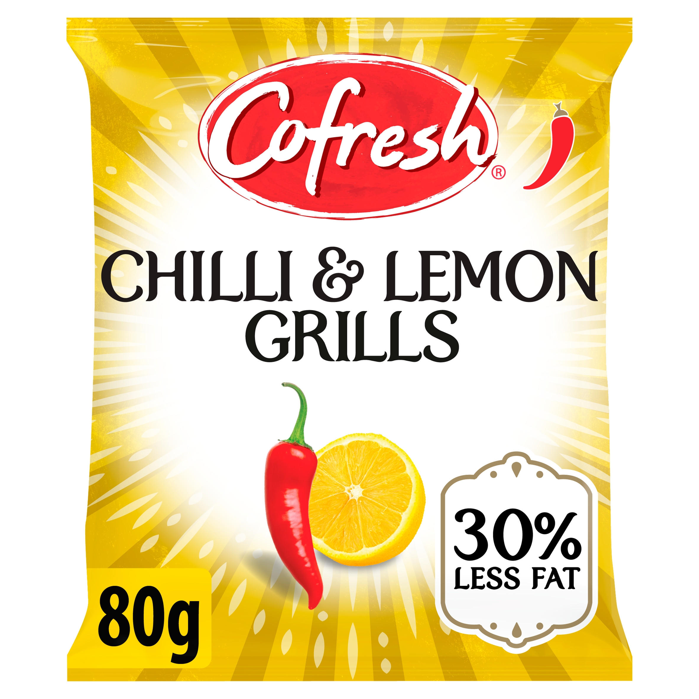 Cofresh Chilli & Lemon Grills Flavoured Potato Snack 80g
