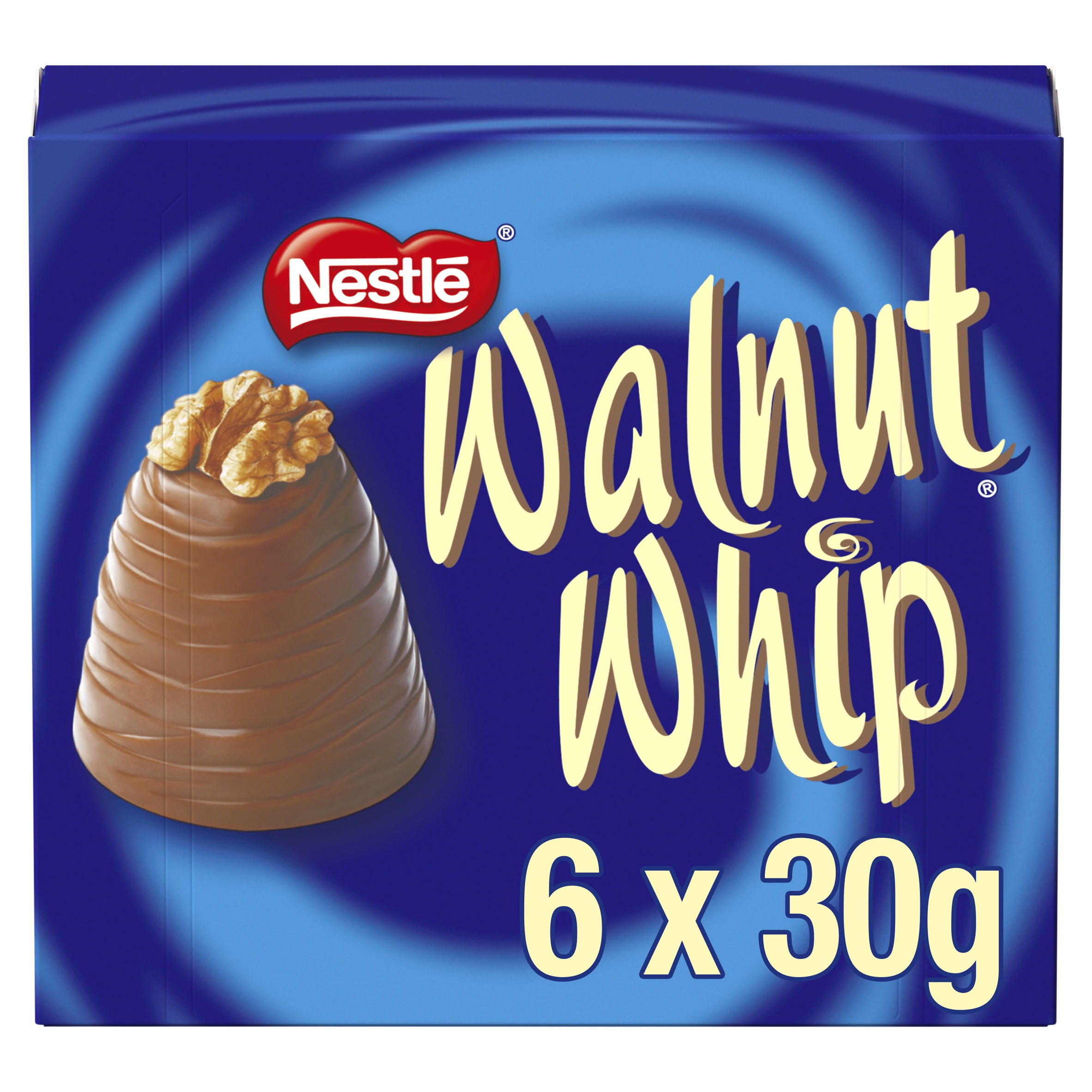Walnut Whip Milk Chocolate 30g Multipack of 6
