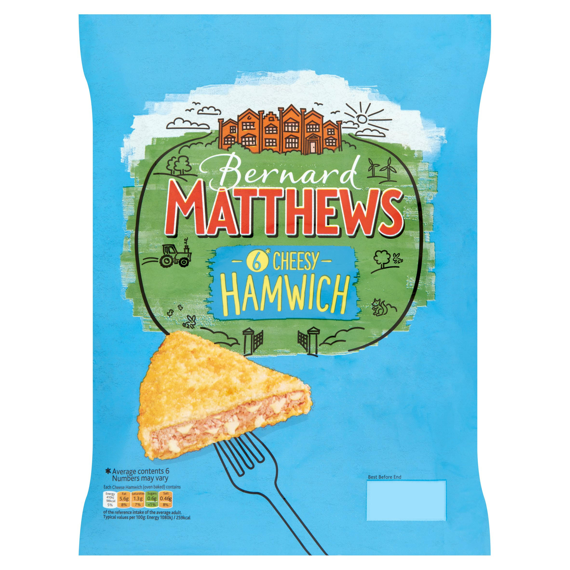 Bernard Matthews Iconic Cheesy Turkey Hamwich 345g