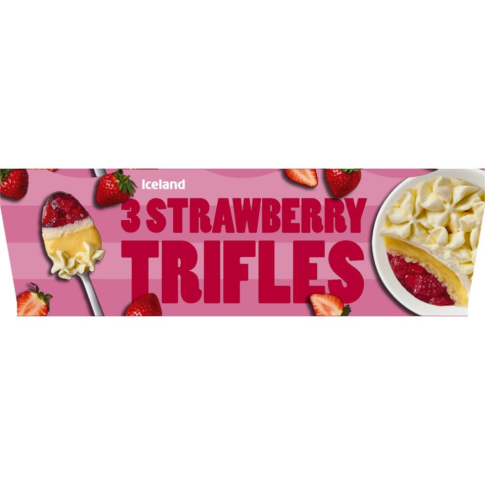 Iceland 3 Strawberry Trifles 375g