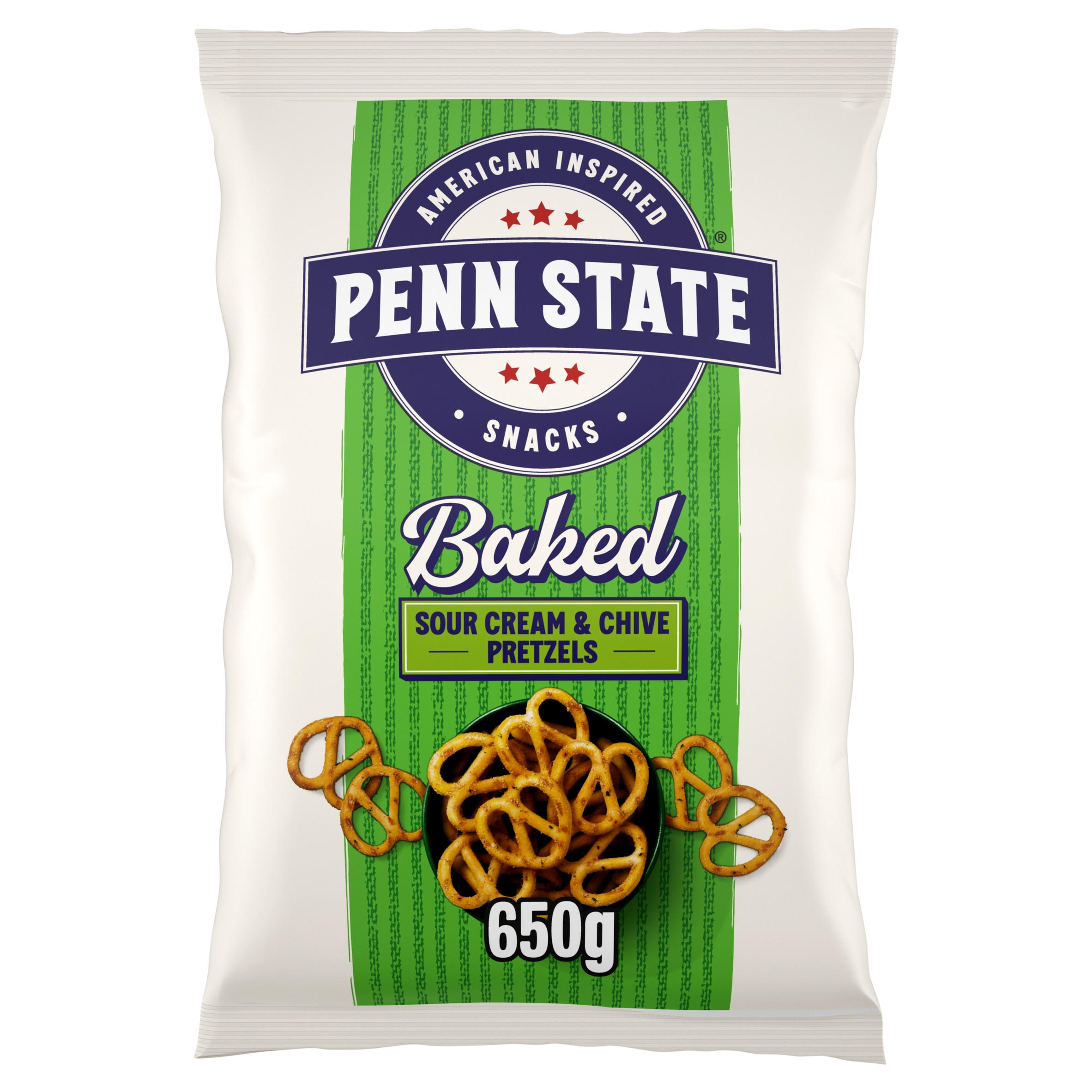 Penn State Sour Cream & Chive Sharing Pretzels 650g