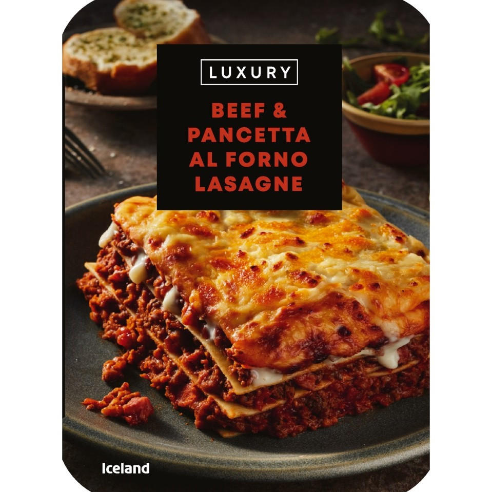 Iceland Beef and Pancetta al Forno Lasagne 450g