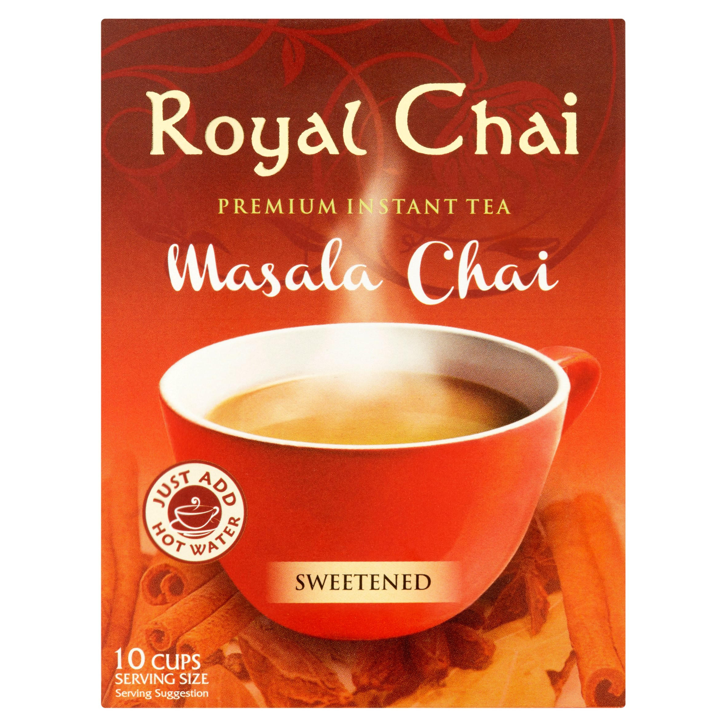 Royal Chai Premium Instant Tea Masala Chai Sweetened 220g