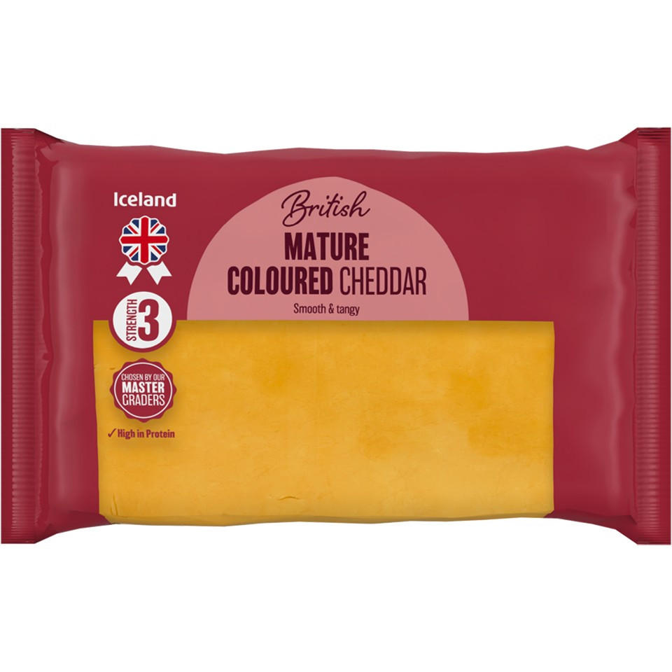 Iceland British Mature Coloured Cheddar 400g