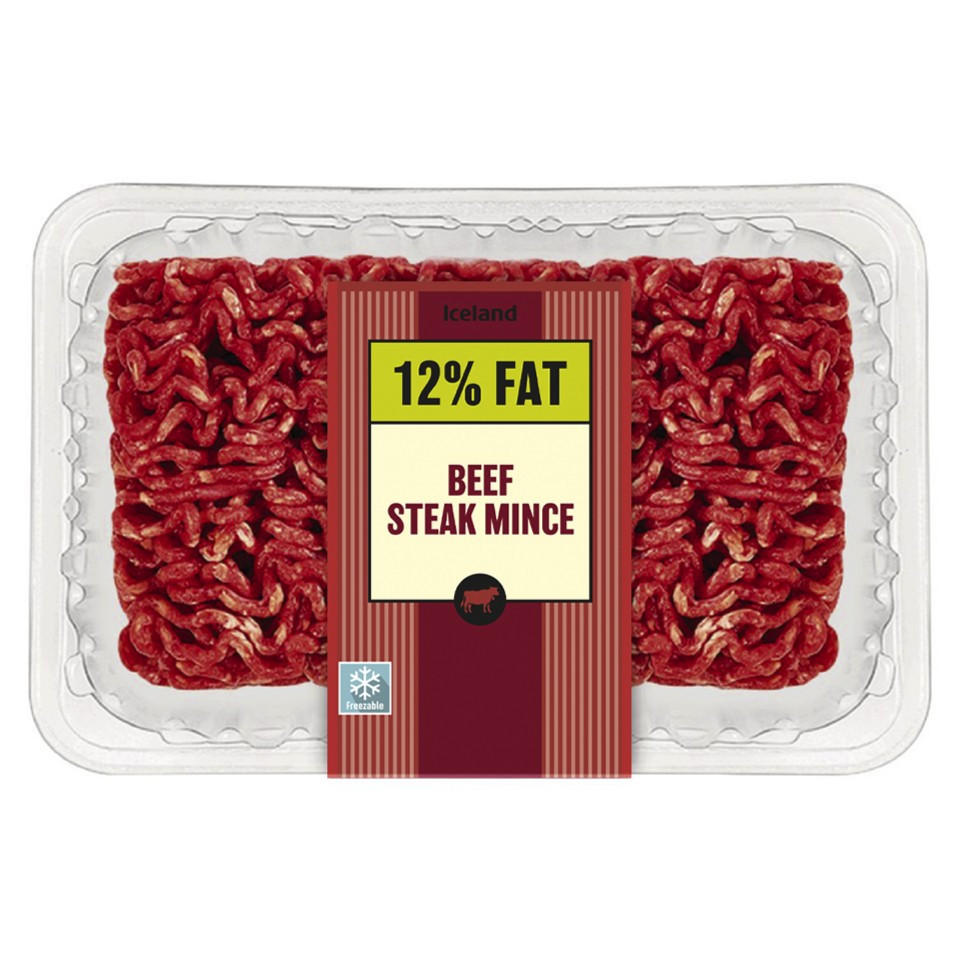 Iceland British Beef Steak Mince 12% Fat 375g