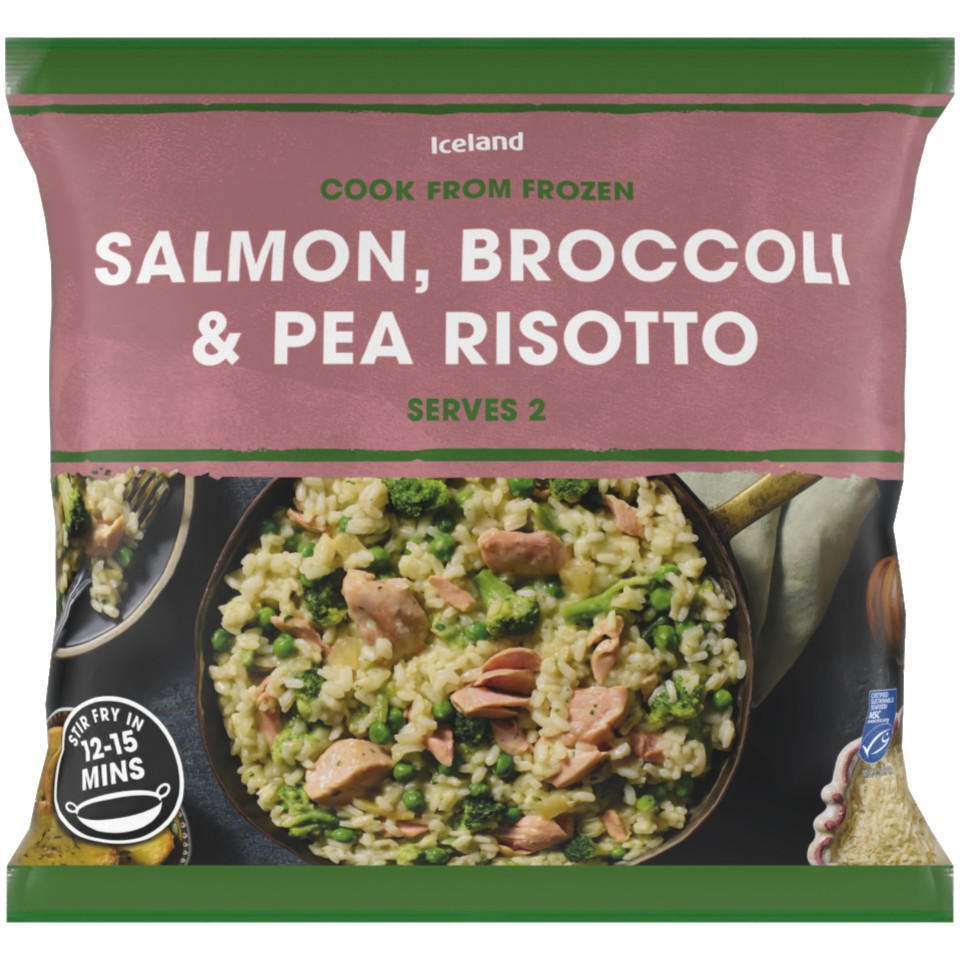 Iceland Salmon, Broccoli & Pea Risotto 750g