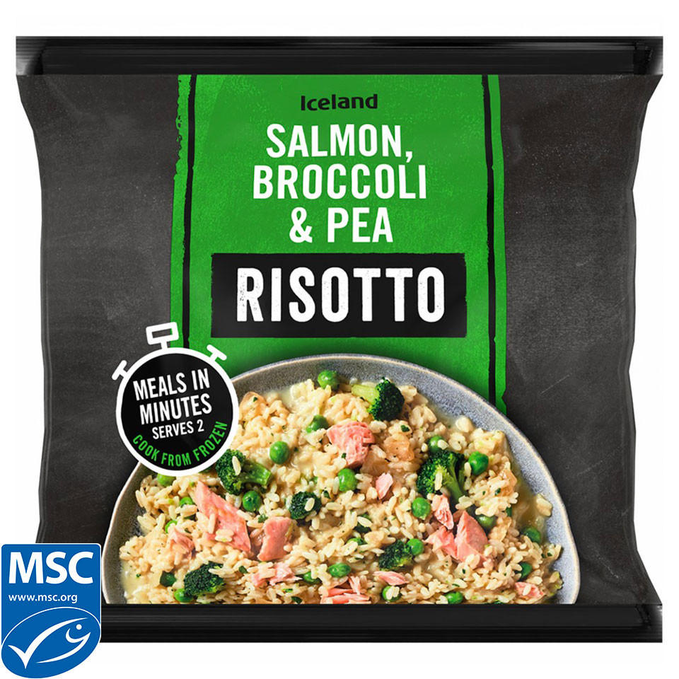 Iceland Salmon, Broccoli & Pea Risotto 750g