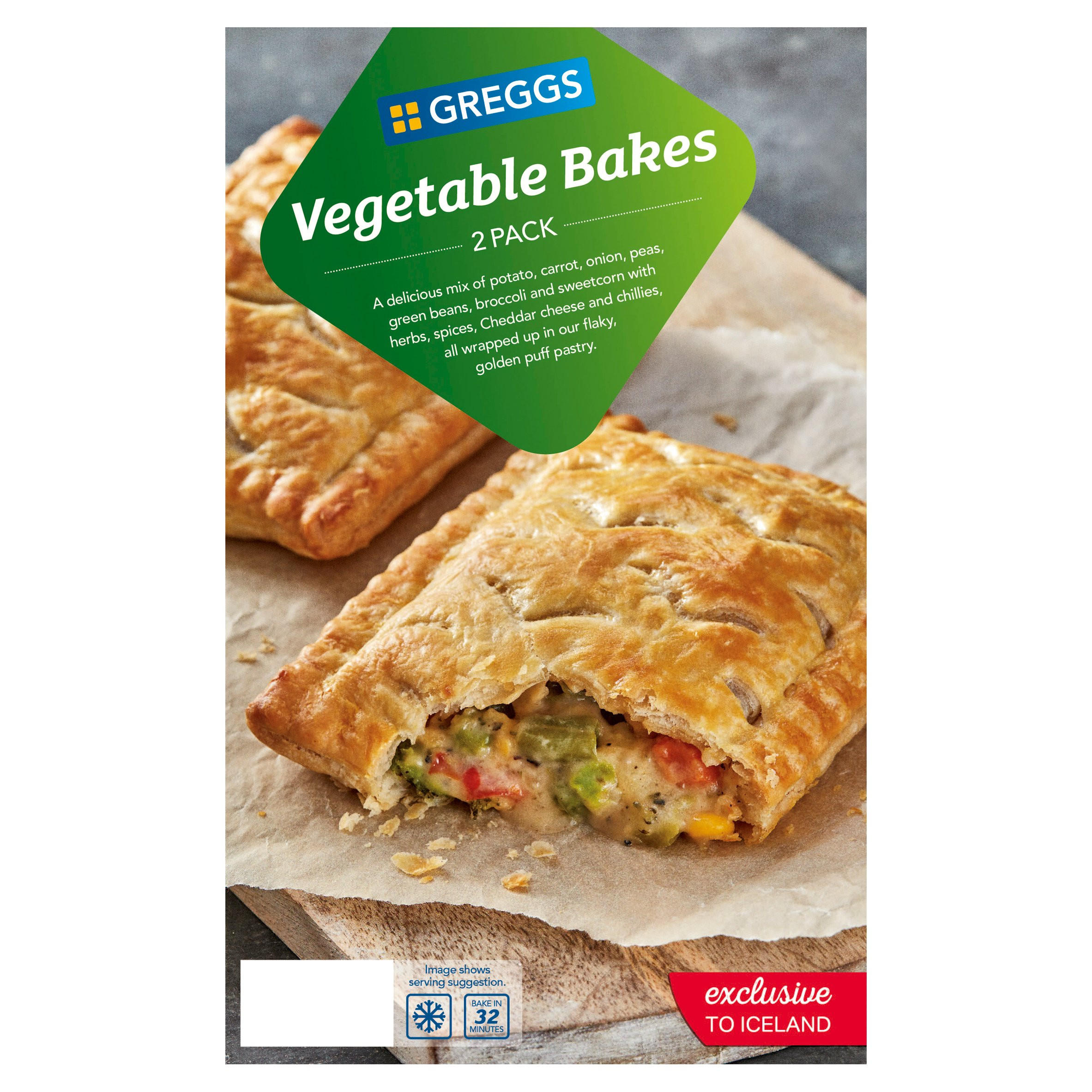 Greggs Vegetable Bakes 310g