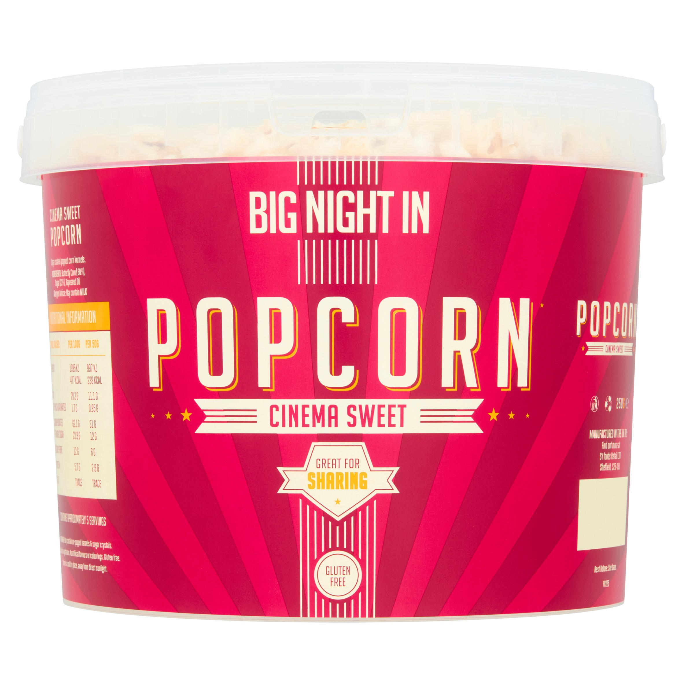 Big Night In Cinema Sweet Popcorn 250g