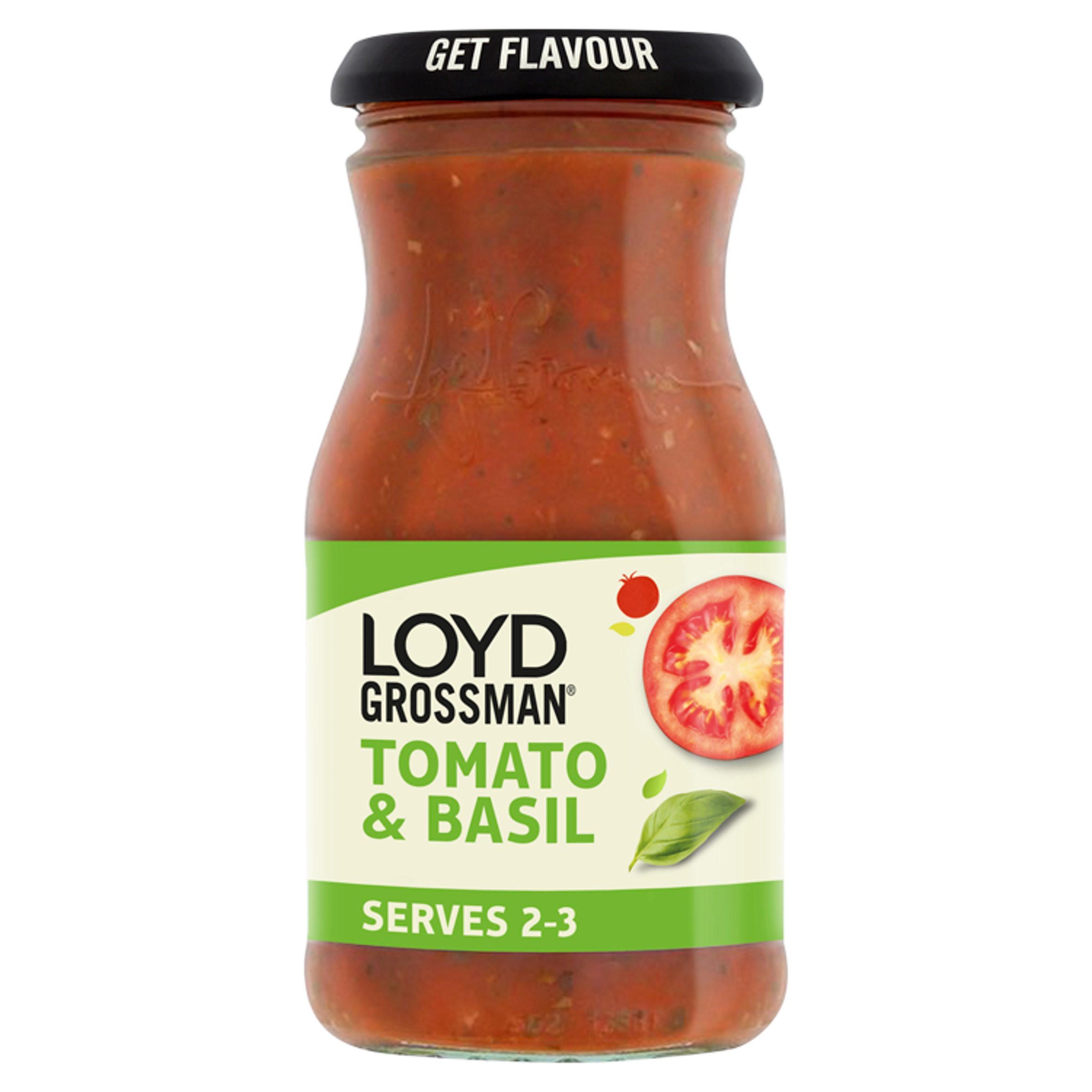 Loyd Grossman Tomato & Basil Pasta Sauce Jar 350g