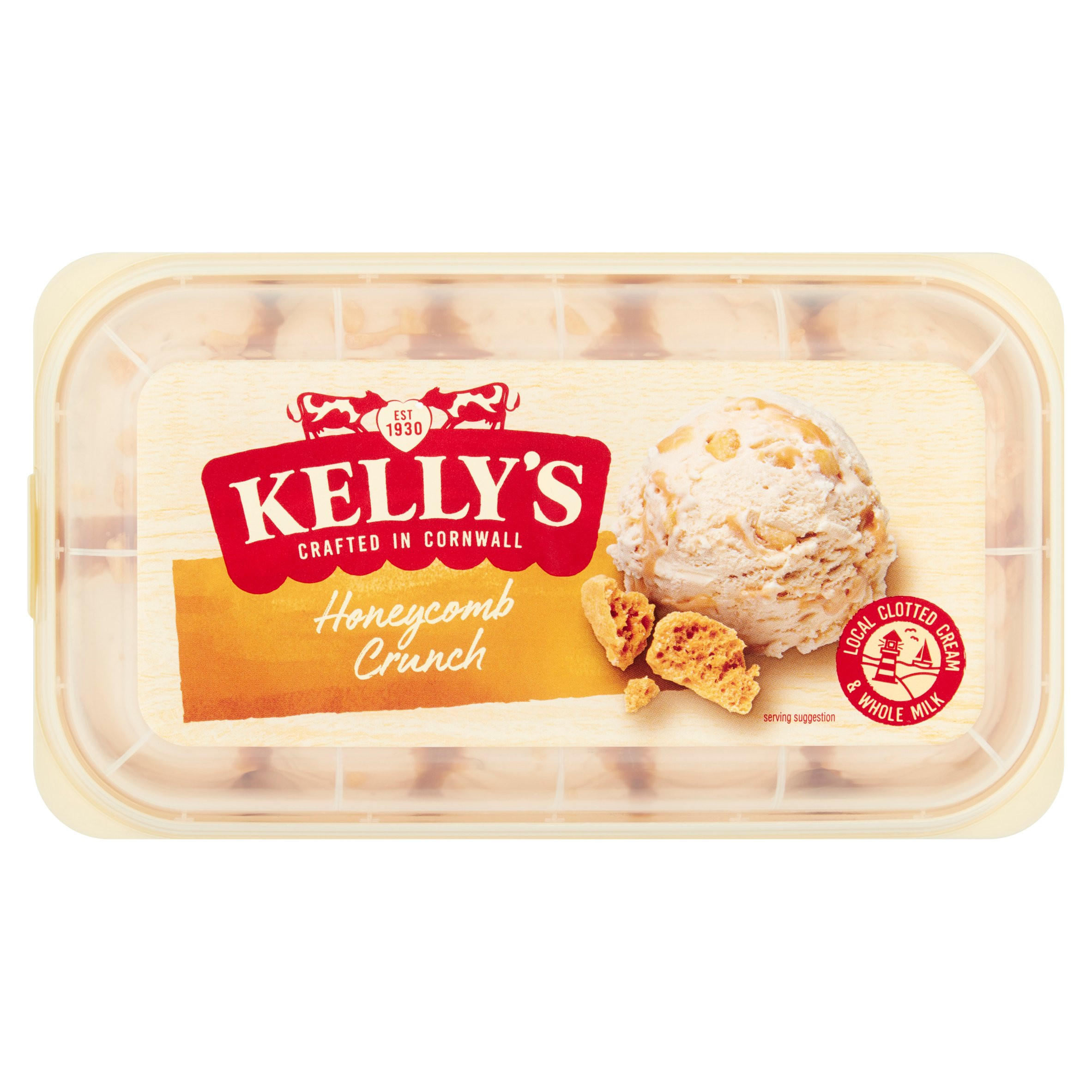 Kelly's Cornish Honeycomb Crunch Ice Cream 950ml