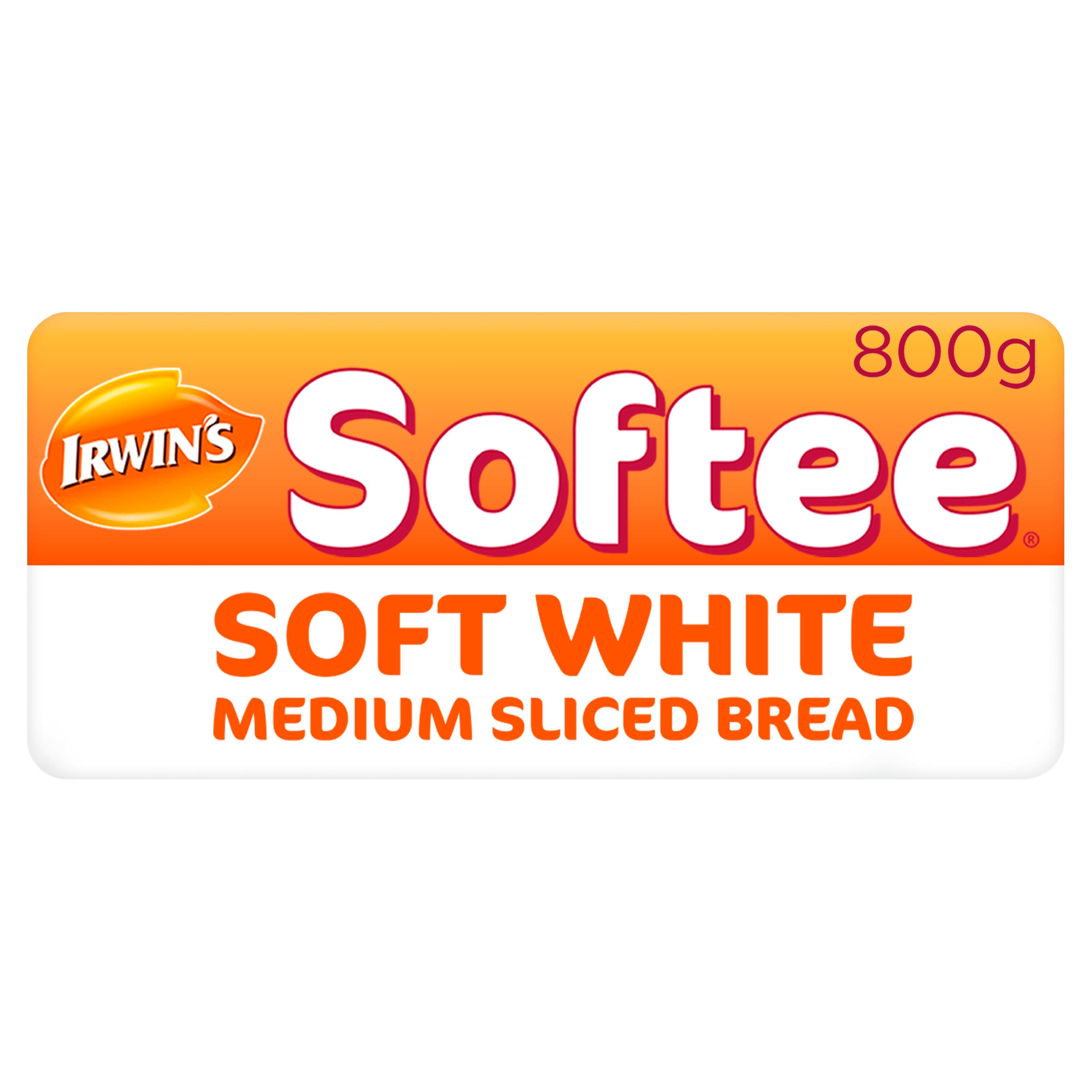Irwin's Softee Soft White Medium Sliced Bread 800g