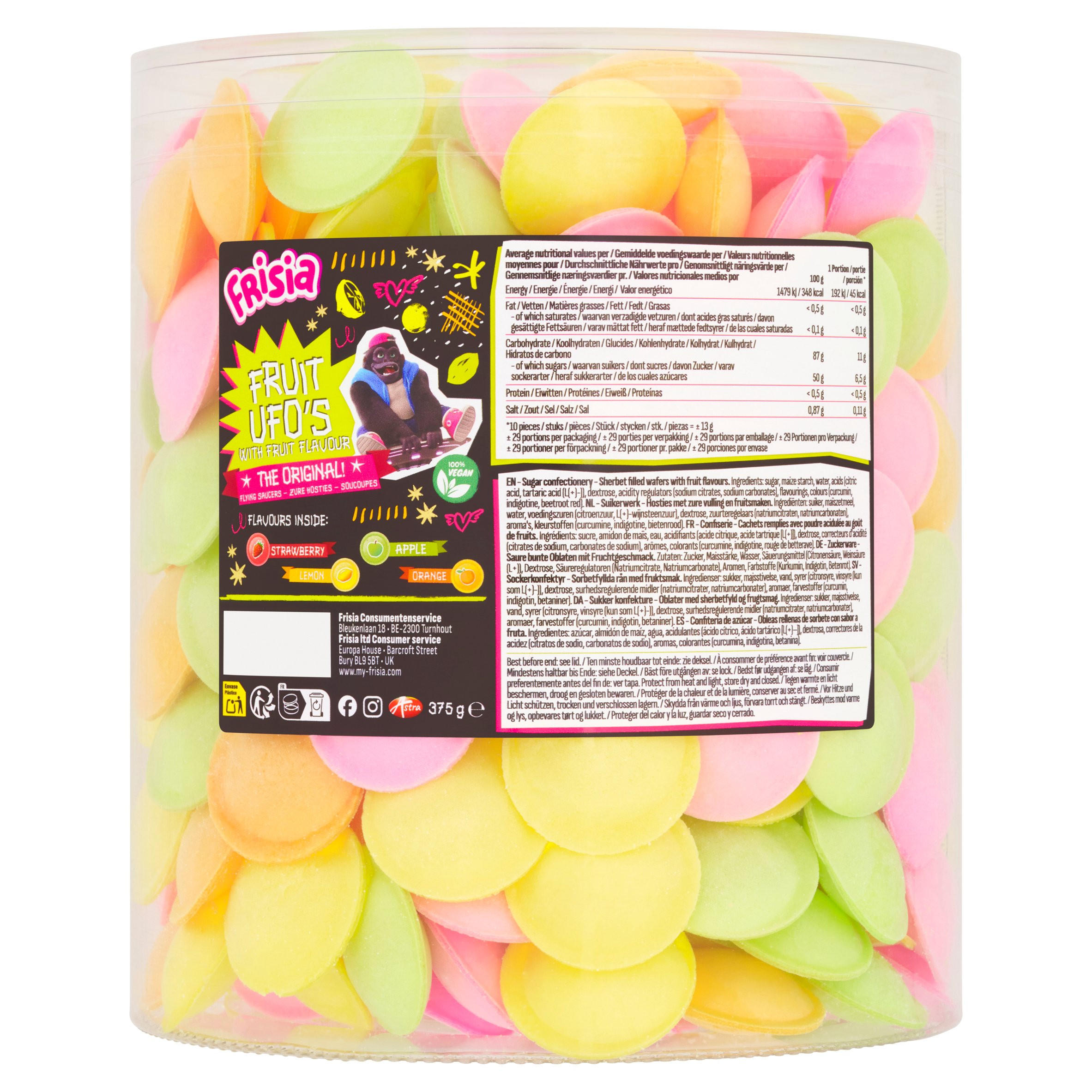 Frisia Fruit Ufo's with Fruit Flavour 375g