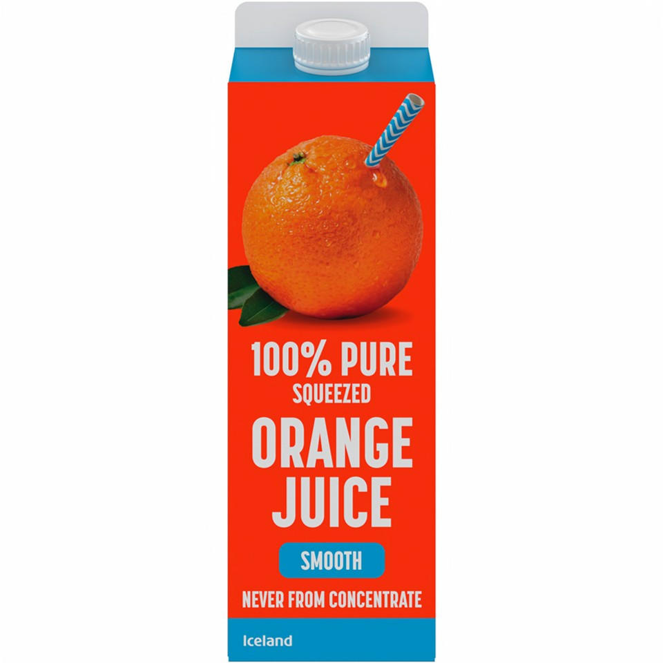 Iceland Smooth Orange Juice 1 litre