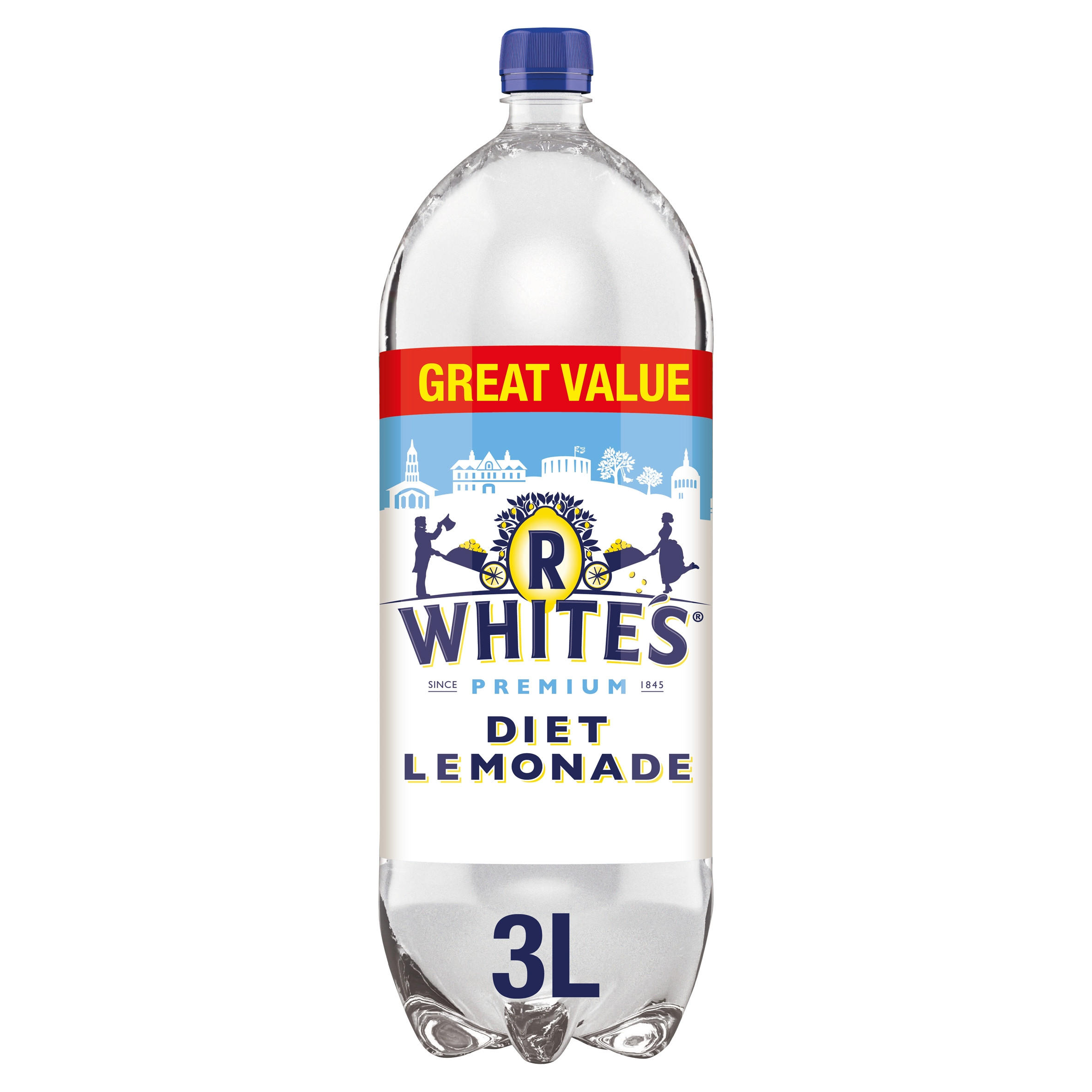 R.White's Diet Lemonade Bottle 3L