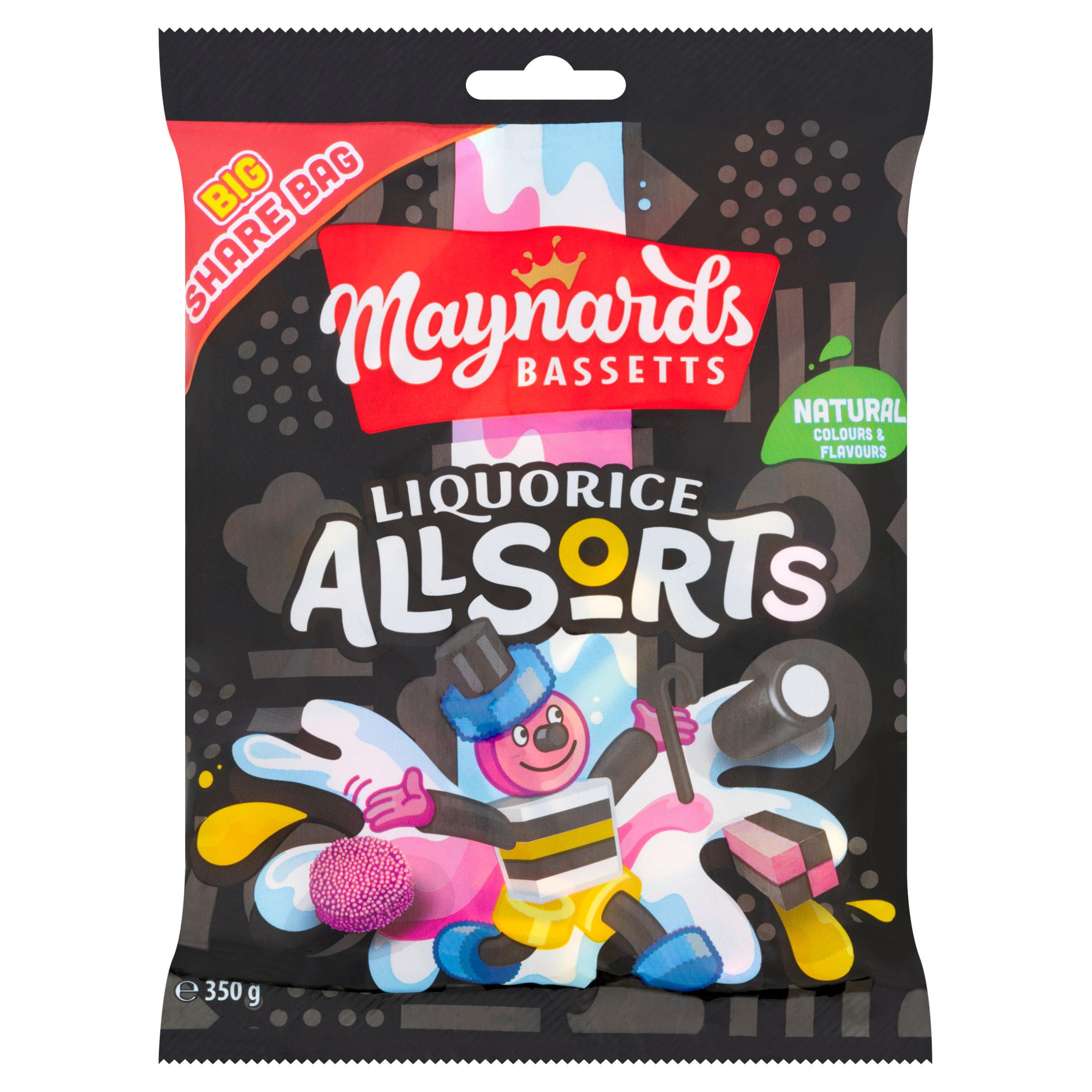 Maynards Bassetts Assorted Fruit Flavour Candy Made with Natural Colours Share Bag 130 g