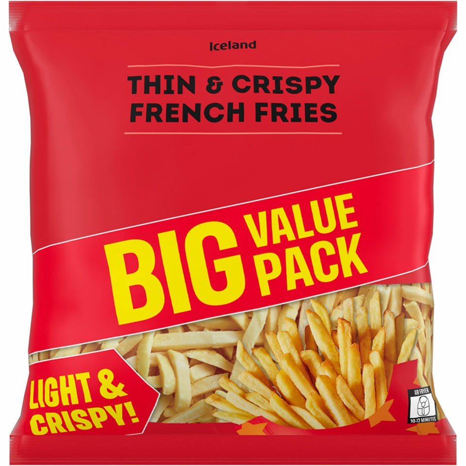 Iceland Thin & Crispy Coated French Fries 1.25kg