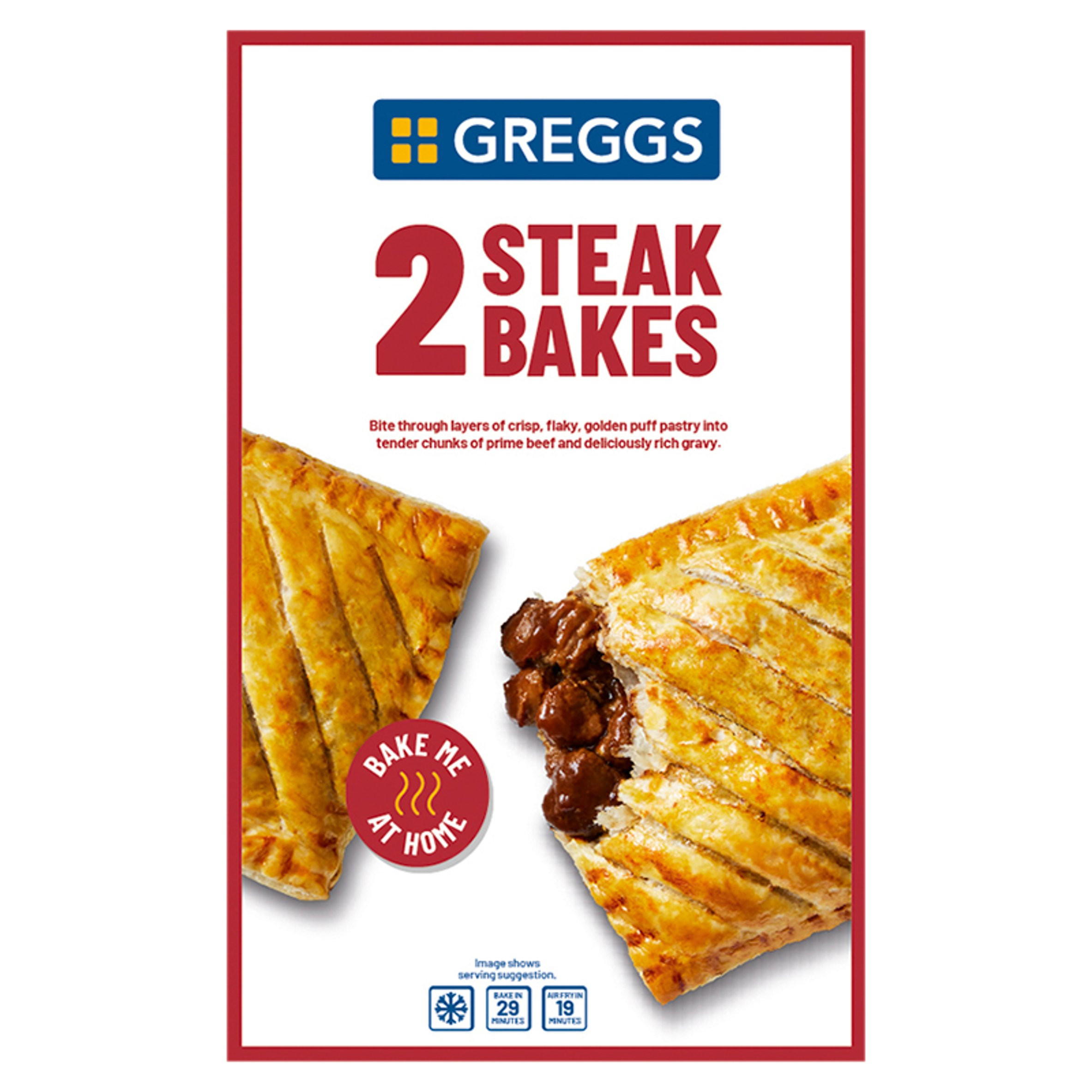 Greggs 2 Steak Bakes 280g