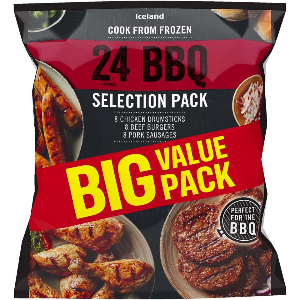 Iceland 24 (approx.) BBQ Selection Pack 1.8kg