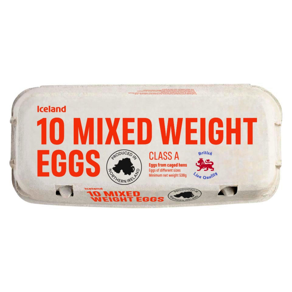 Iceland 10 Mixed Weight Eggs